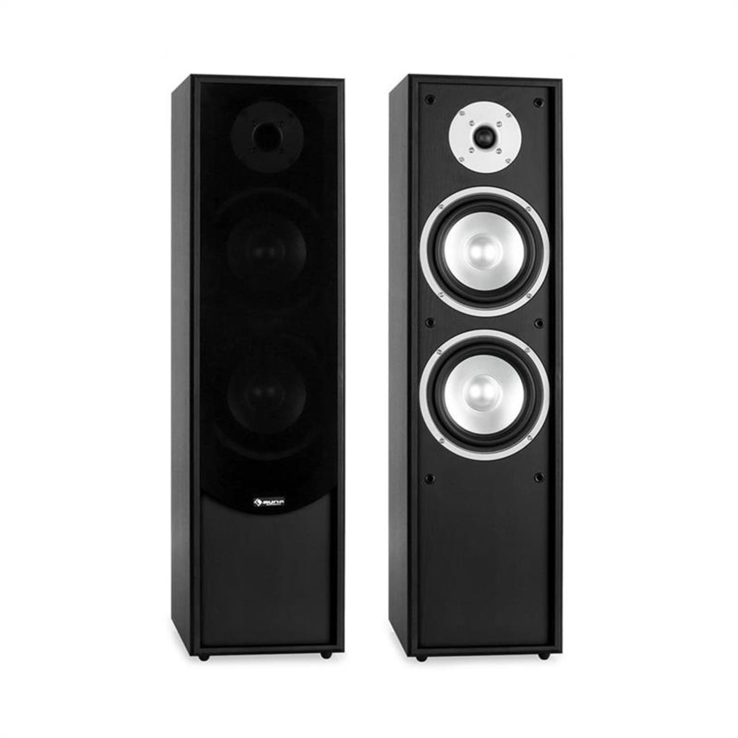 Linie-300-BK Par altavoces de torre pasivos 80W RMS negro Madera Negra