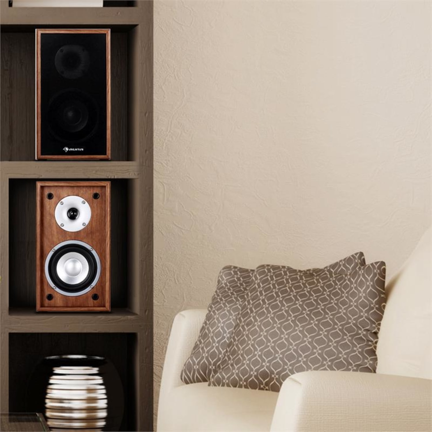 O pereche de boxe pasive Line-300-SF-WN Nuc 700W Teak
