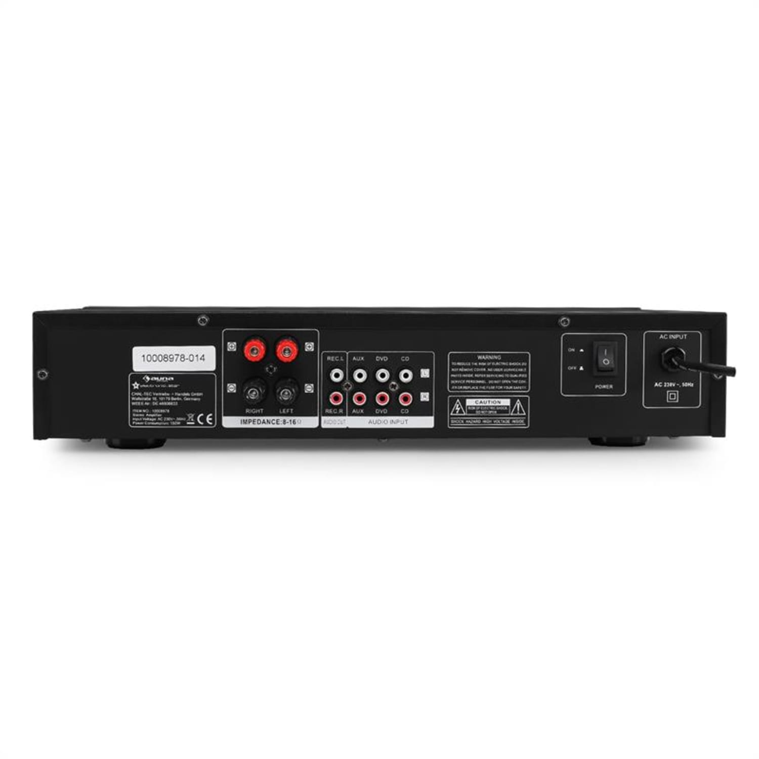 AV2-CD508BT Ampli HiFi AUX Bluetooth -noir 