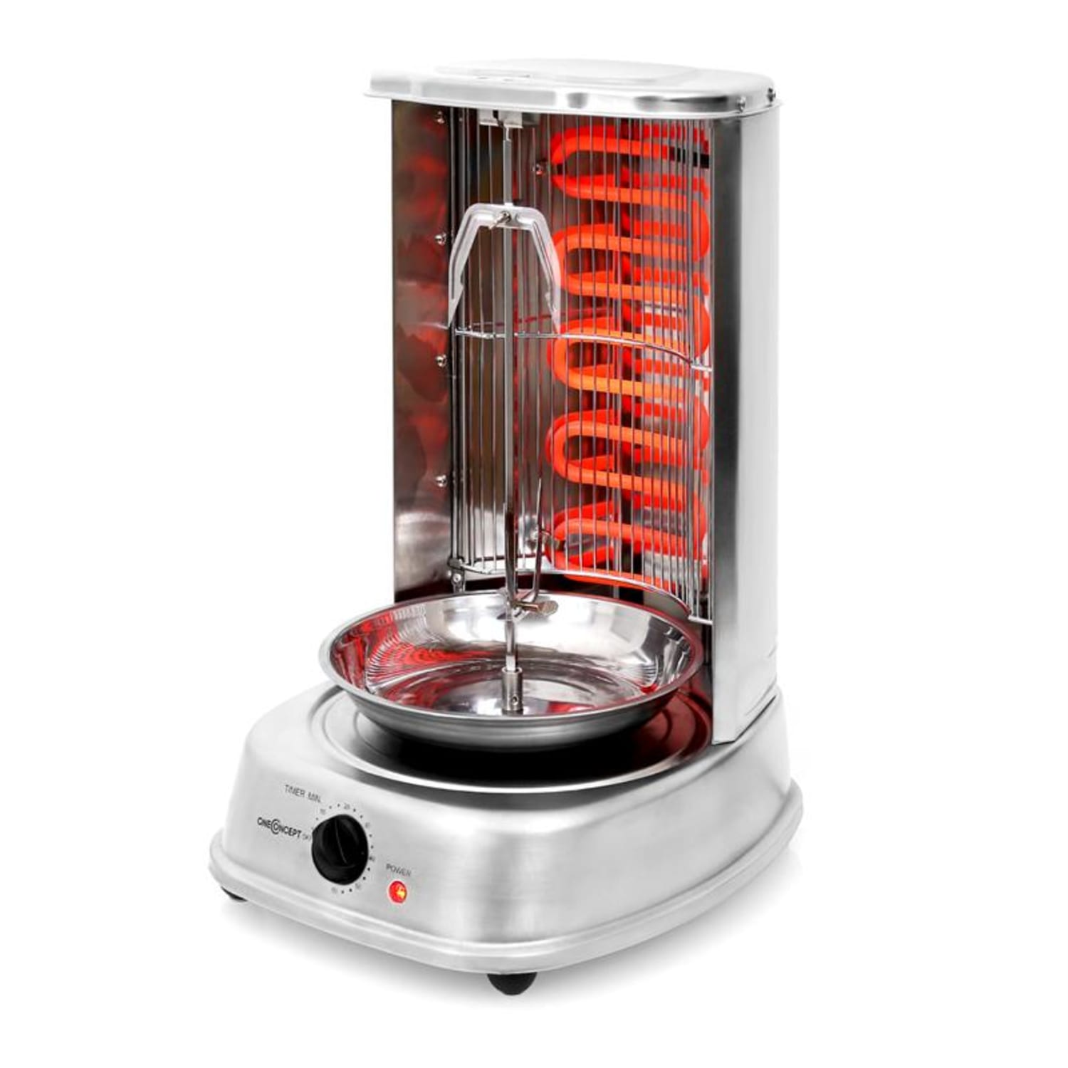 Kebap Master, vertikálny gril, 1800 W, strieborný 