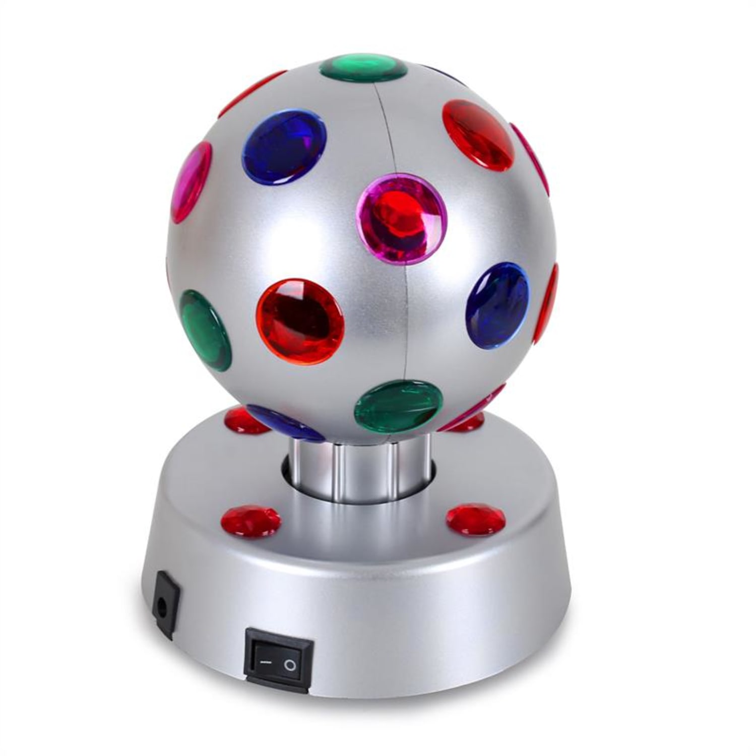 4-S Disco Ball 13,5cm Efeitos de luz LED prateado 