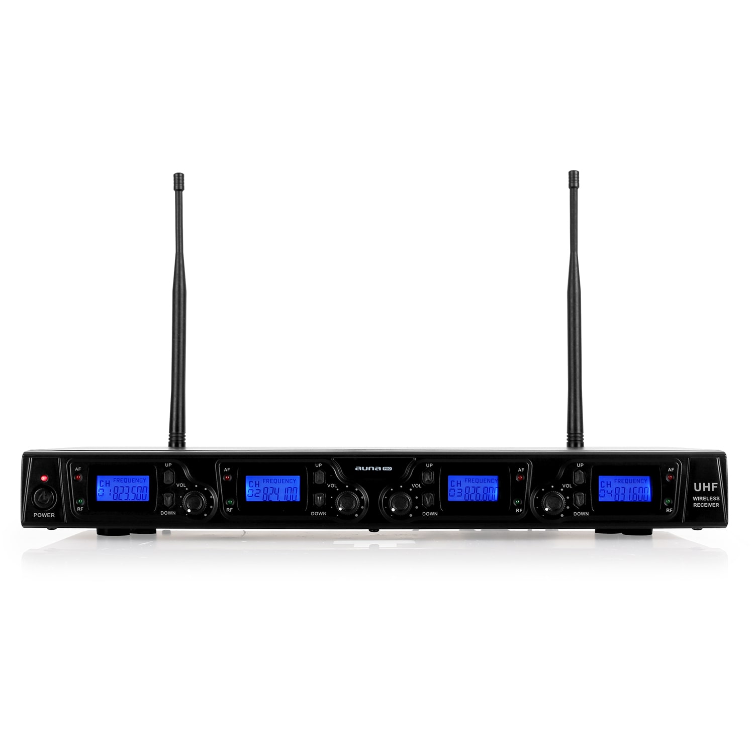 UHF-550-2 Quartett2 Set micro UHF sans fil 4 canaux 4 x Micros casques