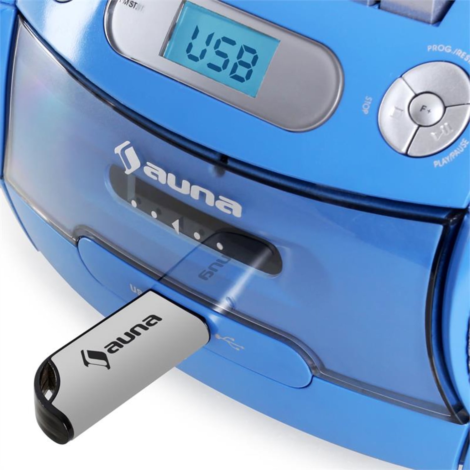 Boomboy Radio-cassete CD USB MP3 azul 
