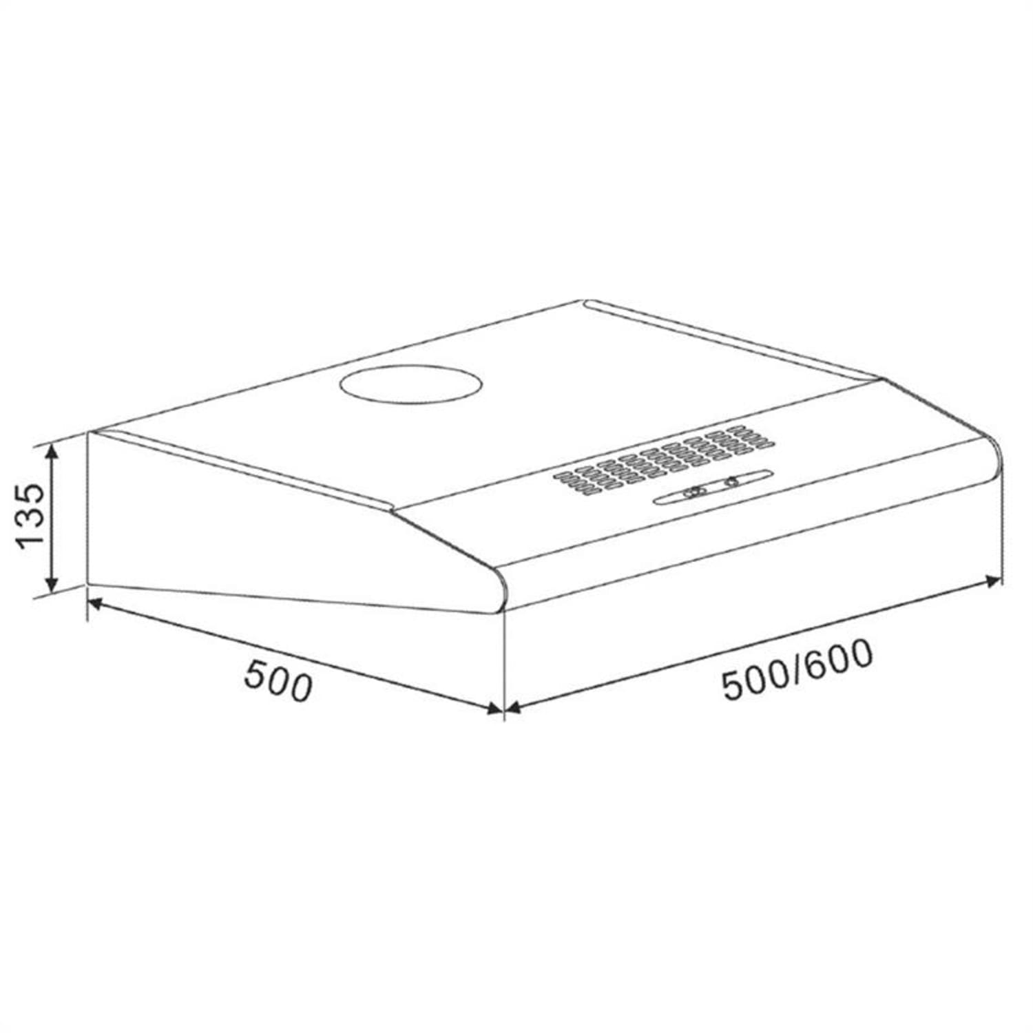 UW60SR -liesituuletin ruostumatonta terästä 60 cm 190 m³/h 