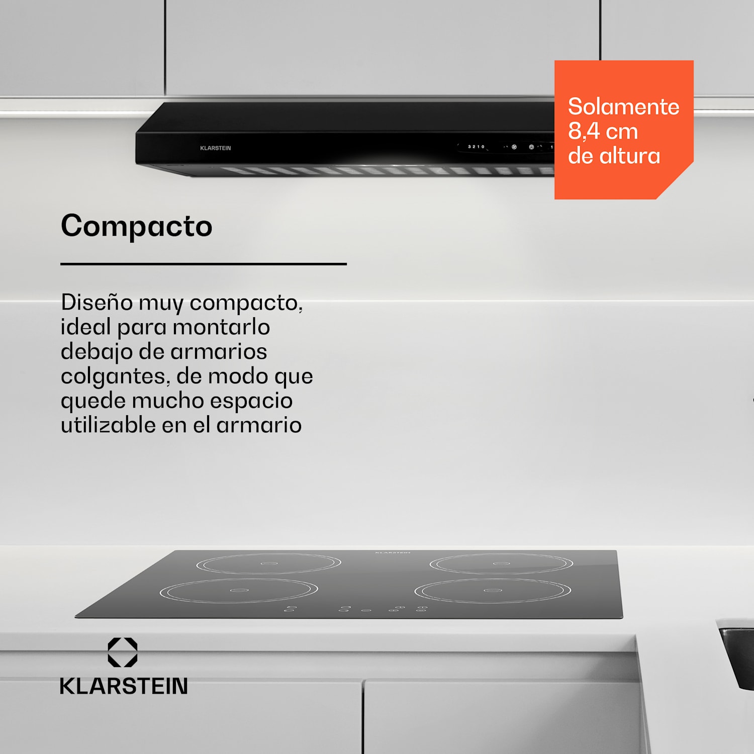 UW60BL Campana extractora 210m³/h 