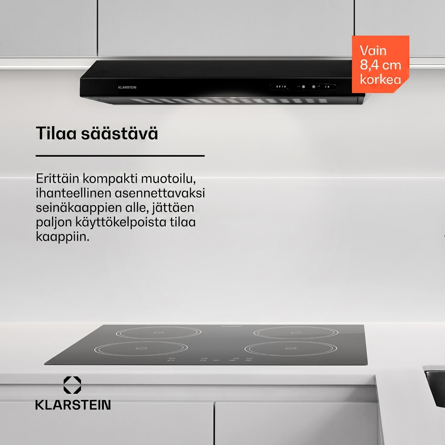 UW60BL liesituuletin 60 cm alataso LED 208 m³/h 