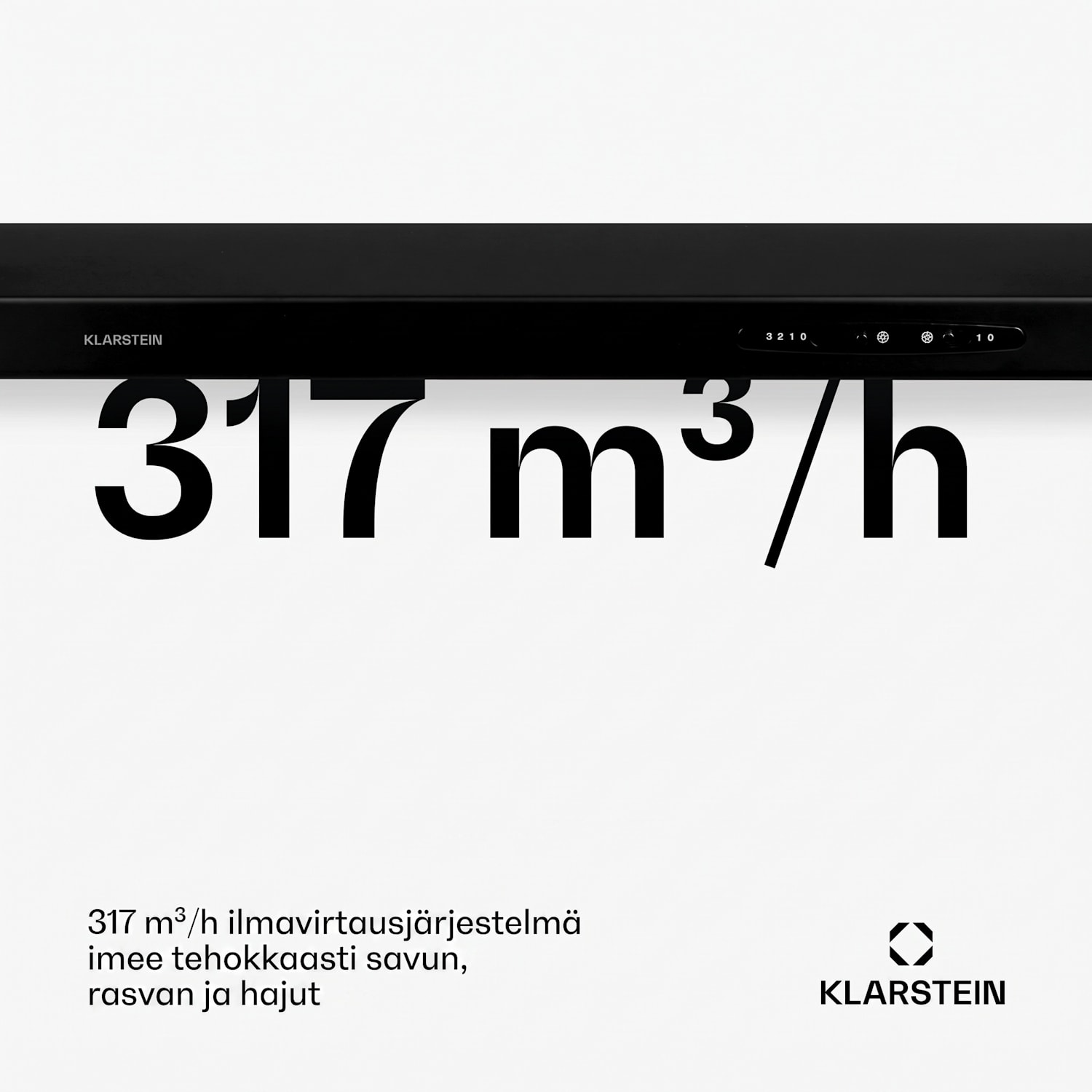 UW60BL liesituuletin 60 cm alataso LED 208 m³/h 