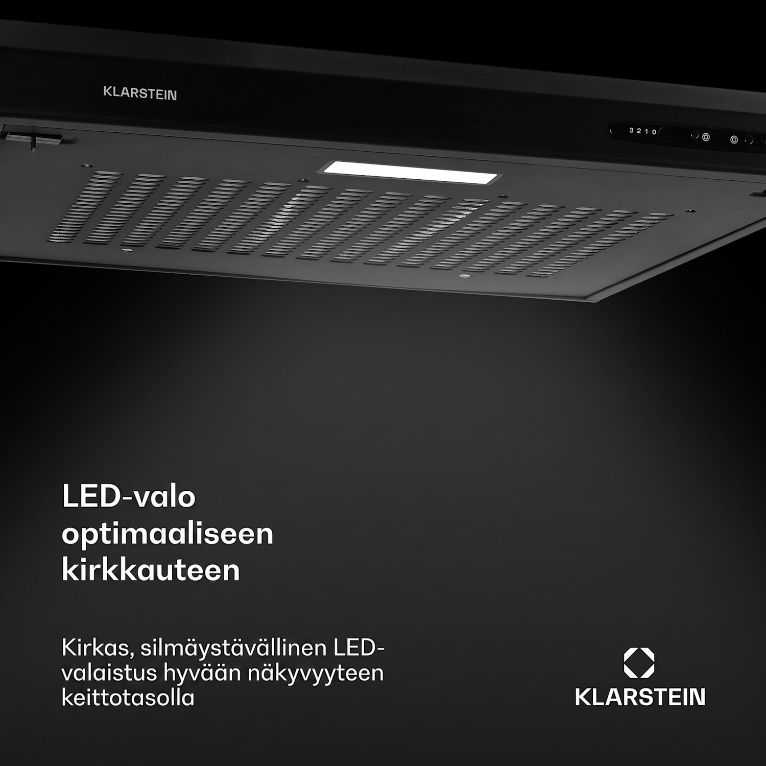 UW60BL liesituuletin 60 cm alataso LED 208 m³/h 