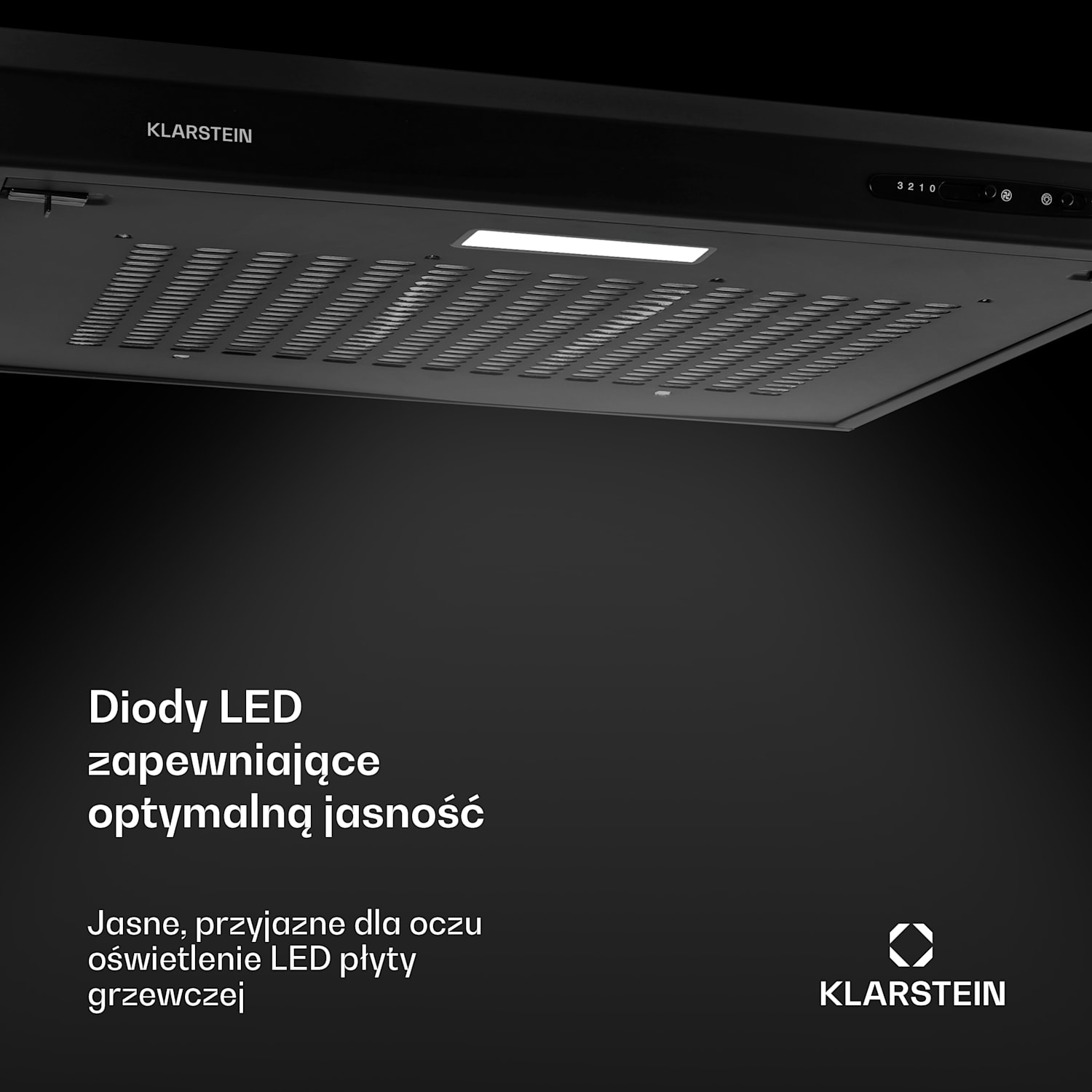 UW60BL, okap kuchenny podszafkowy, 60 cm, 170 m³/h, kolor czarny 