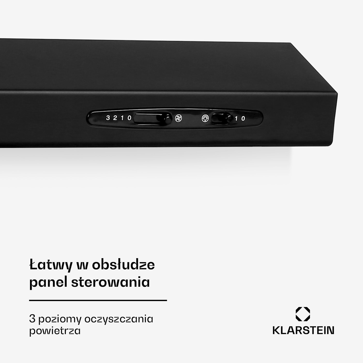 UW60BL, okap kuchenny podszafkowy, 60 cm, 170 m³/h, kolor czarny 