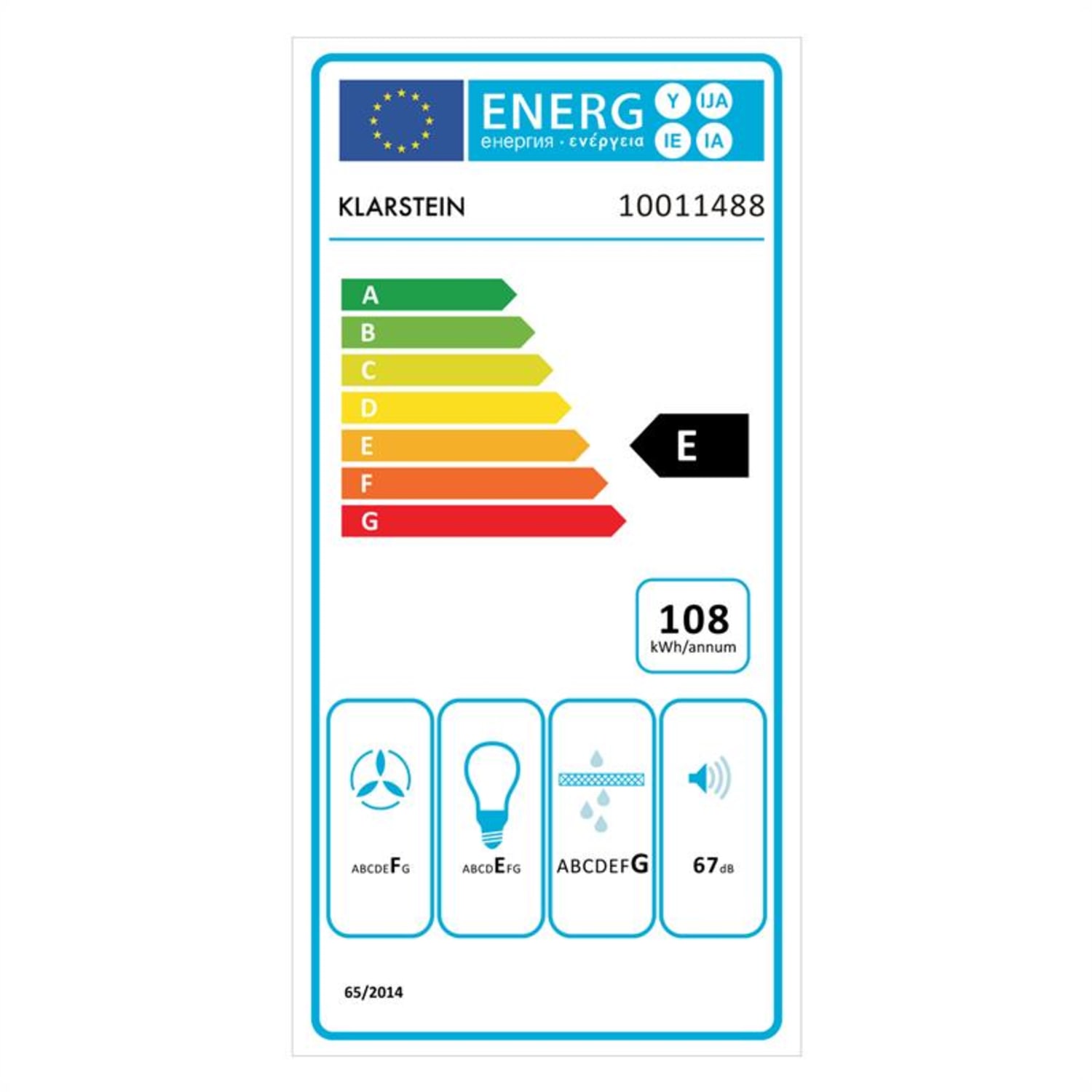 Digestor Klarstein AWG-A38A2, ušľachtilá oceľ, 60 cm Priehľadný | 60
