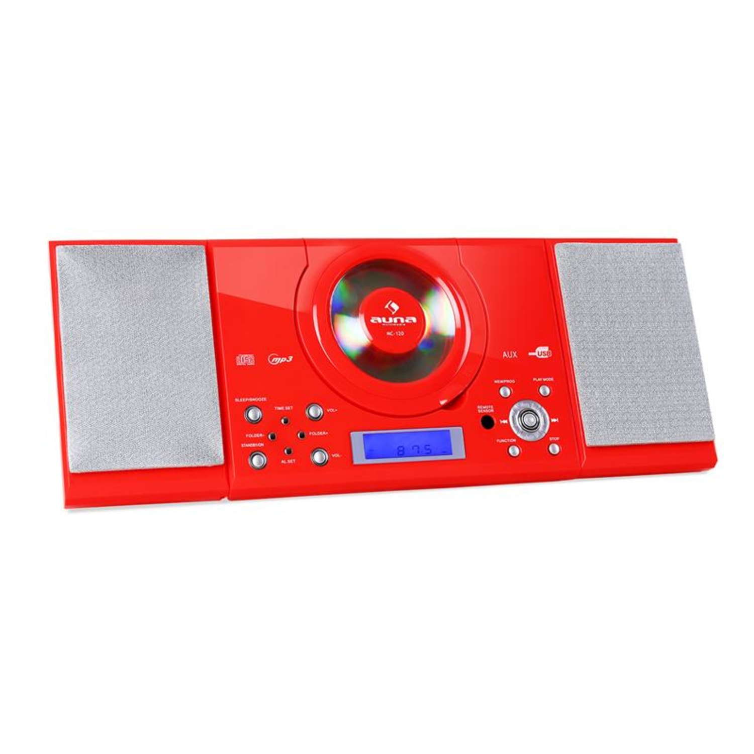MC-120 impianto stereo MP3-CD Rosso