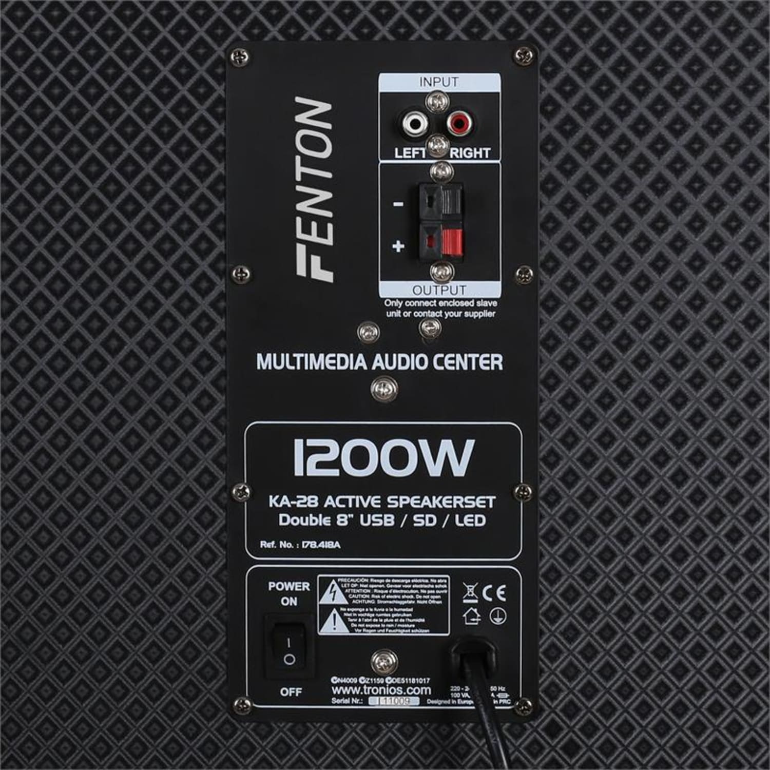 Fenton / Skytec KA-28 Set d'enceintes karaoké actives USB SD AUX 2x 50,8 cm (20")