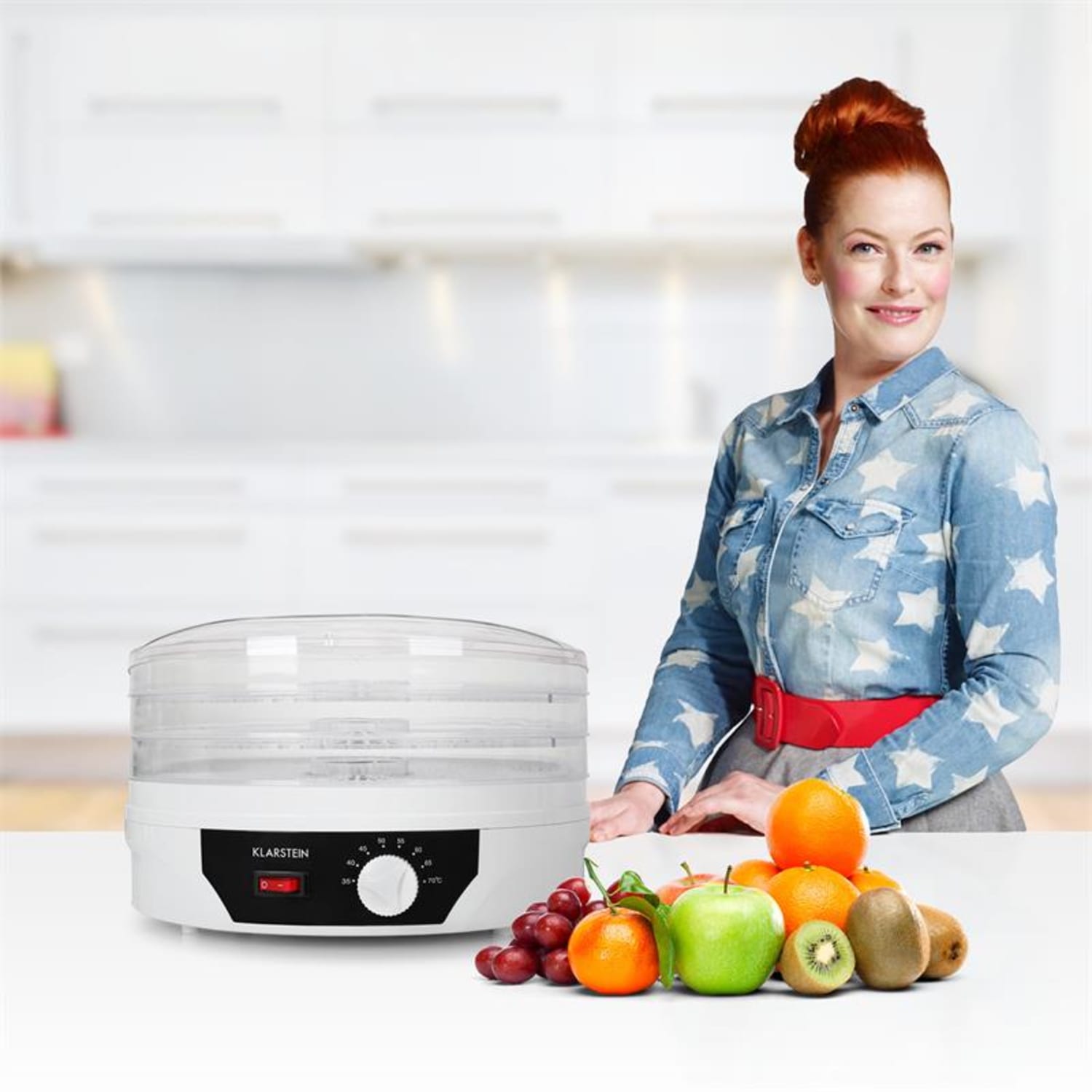 Sunfruit dehydrator wit droger 260W Thermostaat Wit