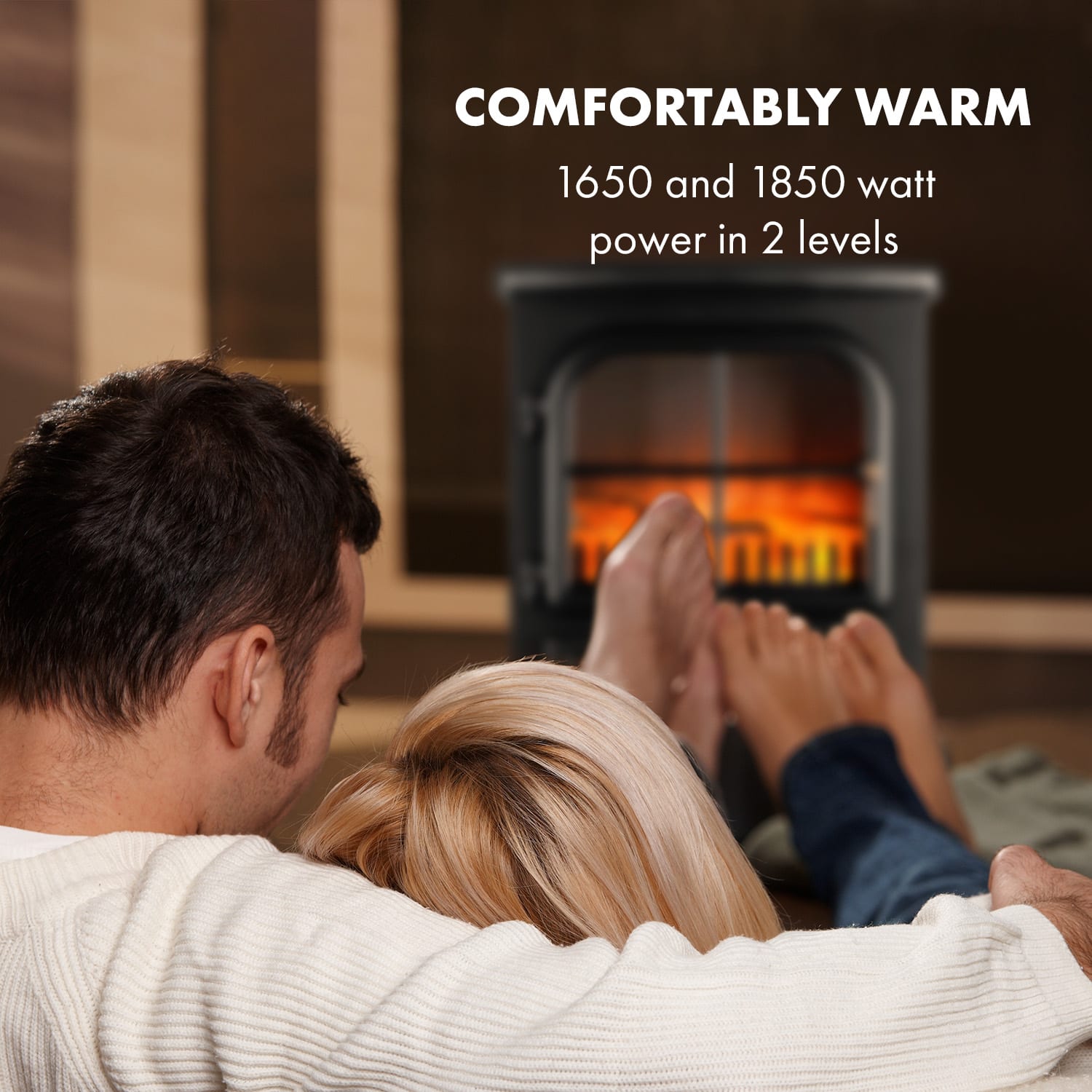 St. Moritz Električni Kamin grijač 1650W/1850 W Crna