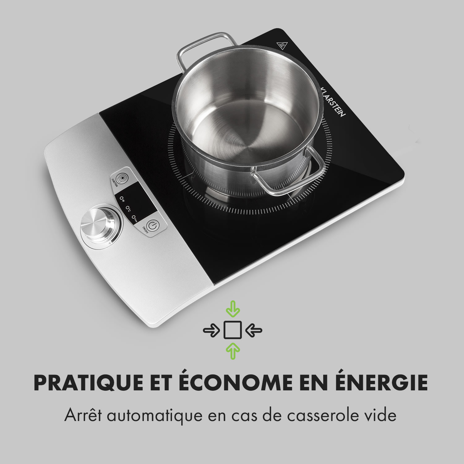 VariCook Single inductiekookplaat 1800W Timer 240° C 
