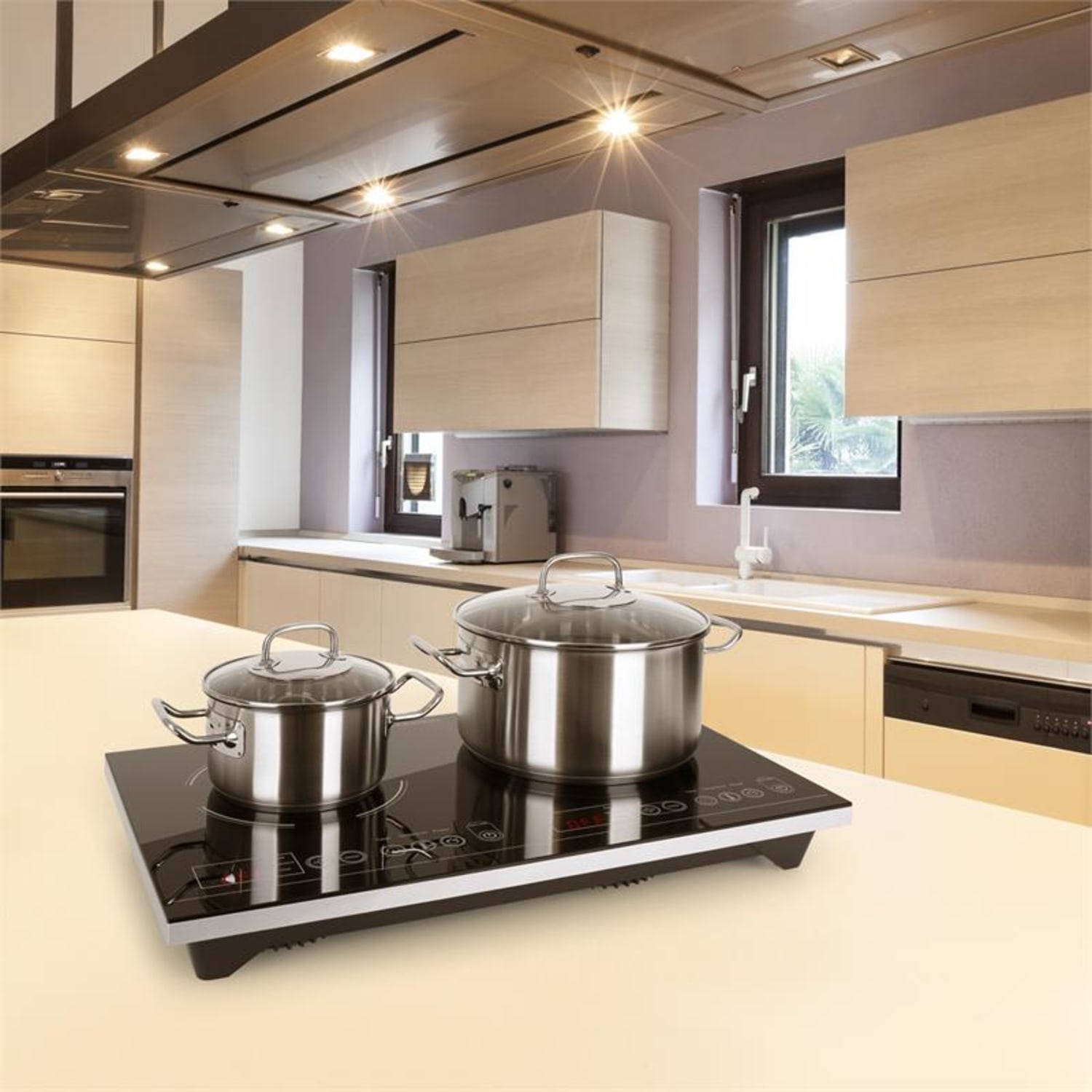 VariCook XL dubbel-induktionsspis 3100W timer 240 grader C touch 