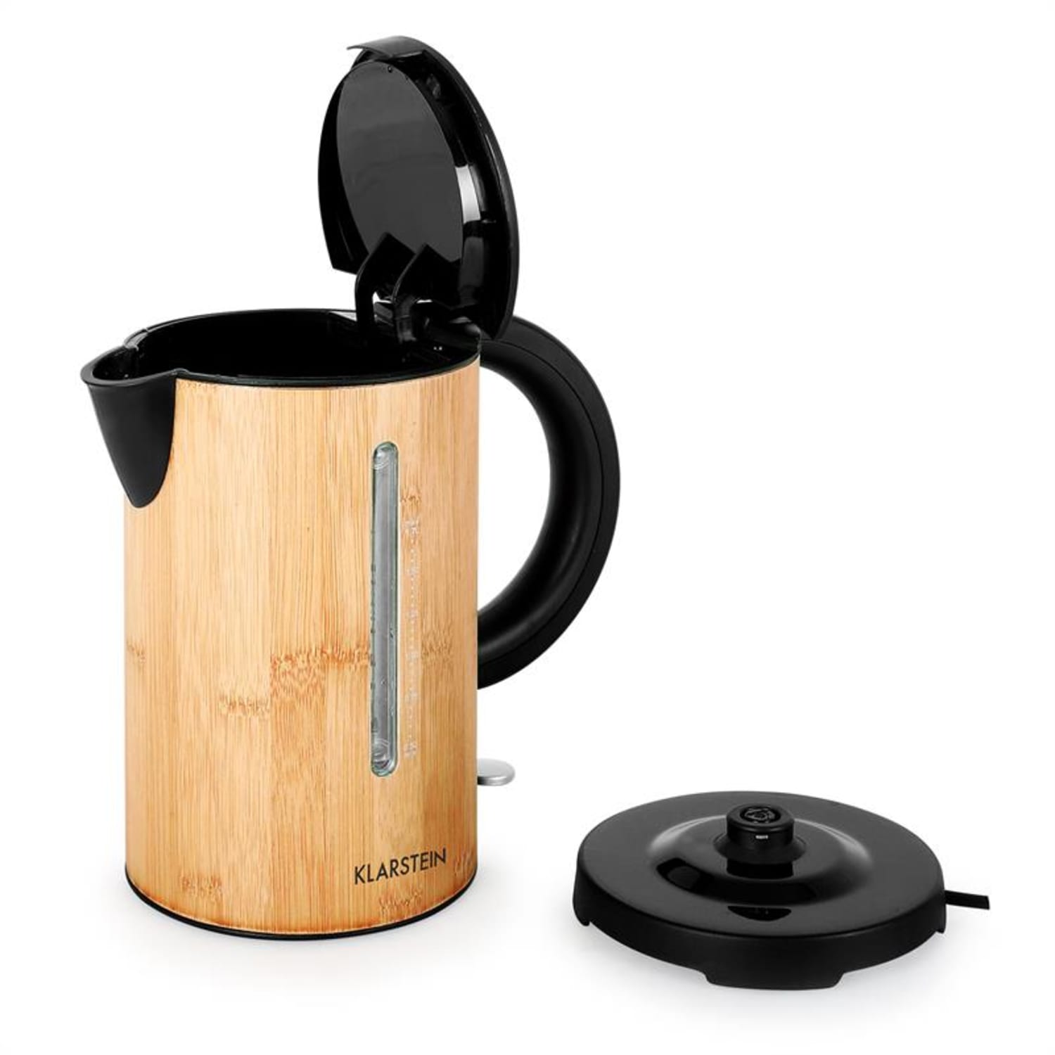 Klarstein Bamboo Garden vízforraló, 1,7 l, 2200 W, bambusz 