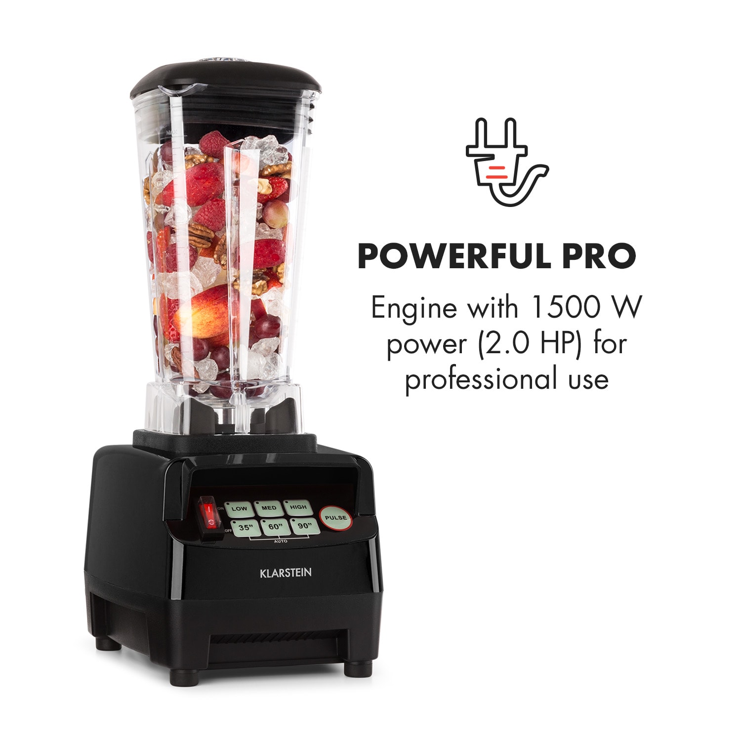 Klarstein Herakles 5G, asztali mixer, 2 l Fekete