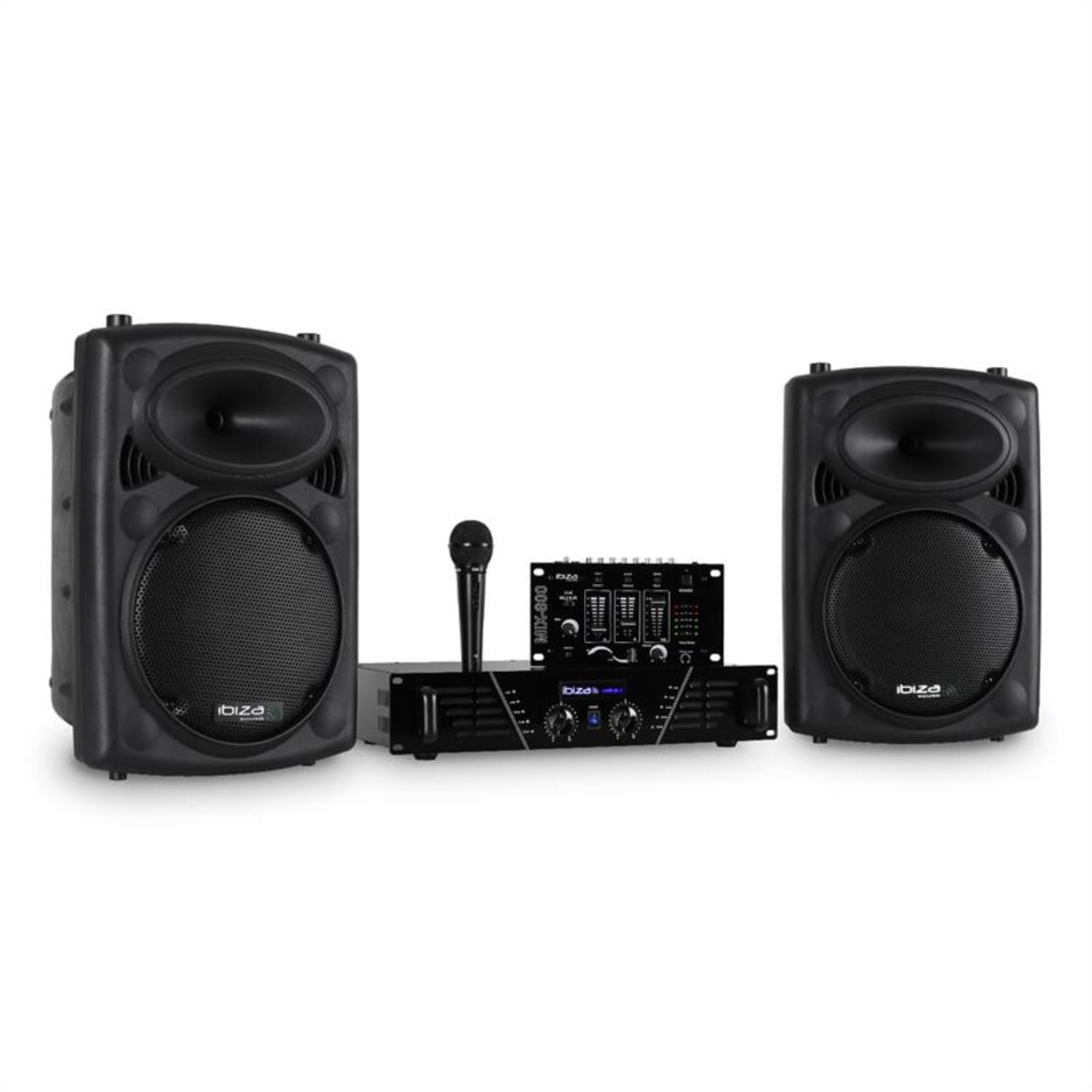 DJ300MK2 Disco Sound Set DJ PA sono AUX MIC 