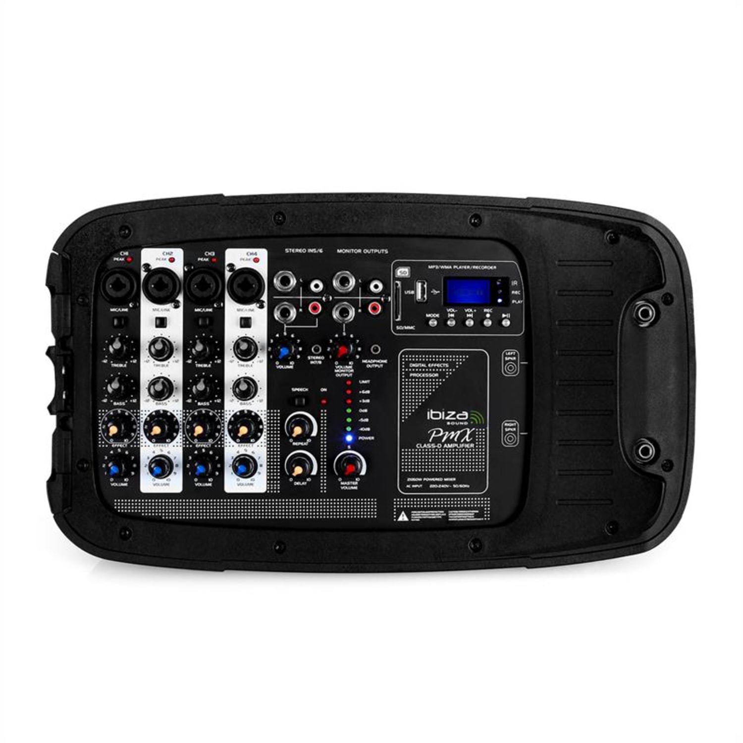 Combo210 PA hangfalpár, USB, SD, 300W RMS, AUX 