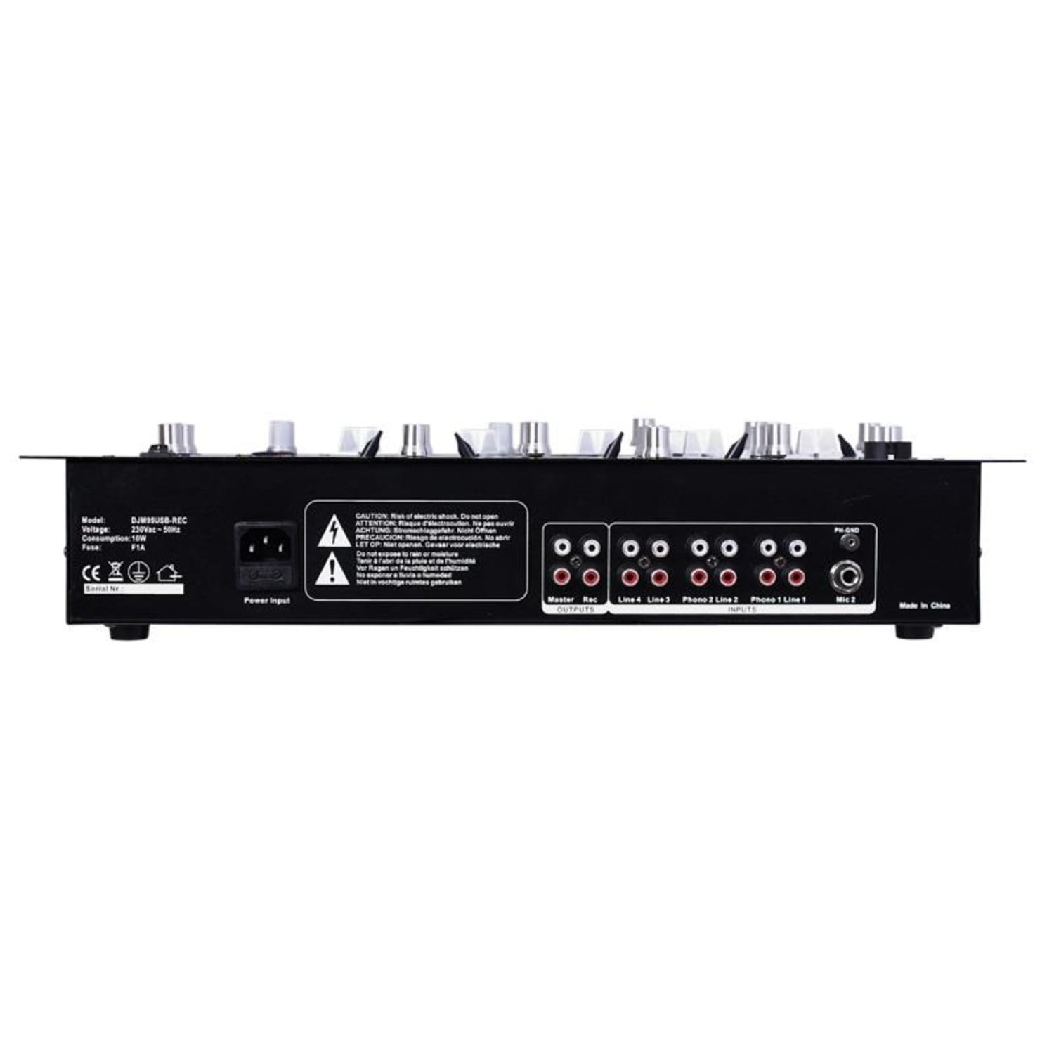 DJM90USB-BT, 5kanálový mixážní pult s USB bluetooth SD, do racku 