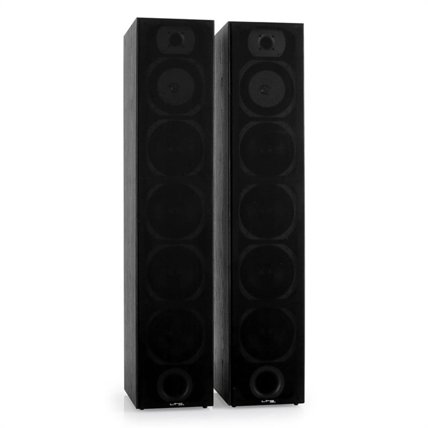 V7B Paire d'enceintes colonne 4 voies 16,5cm bassreflex Noir