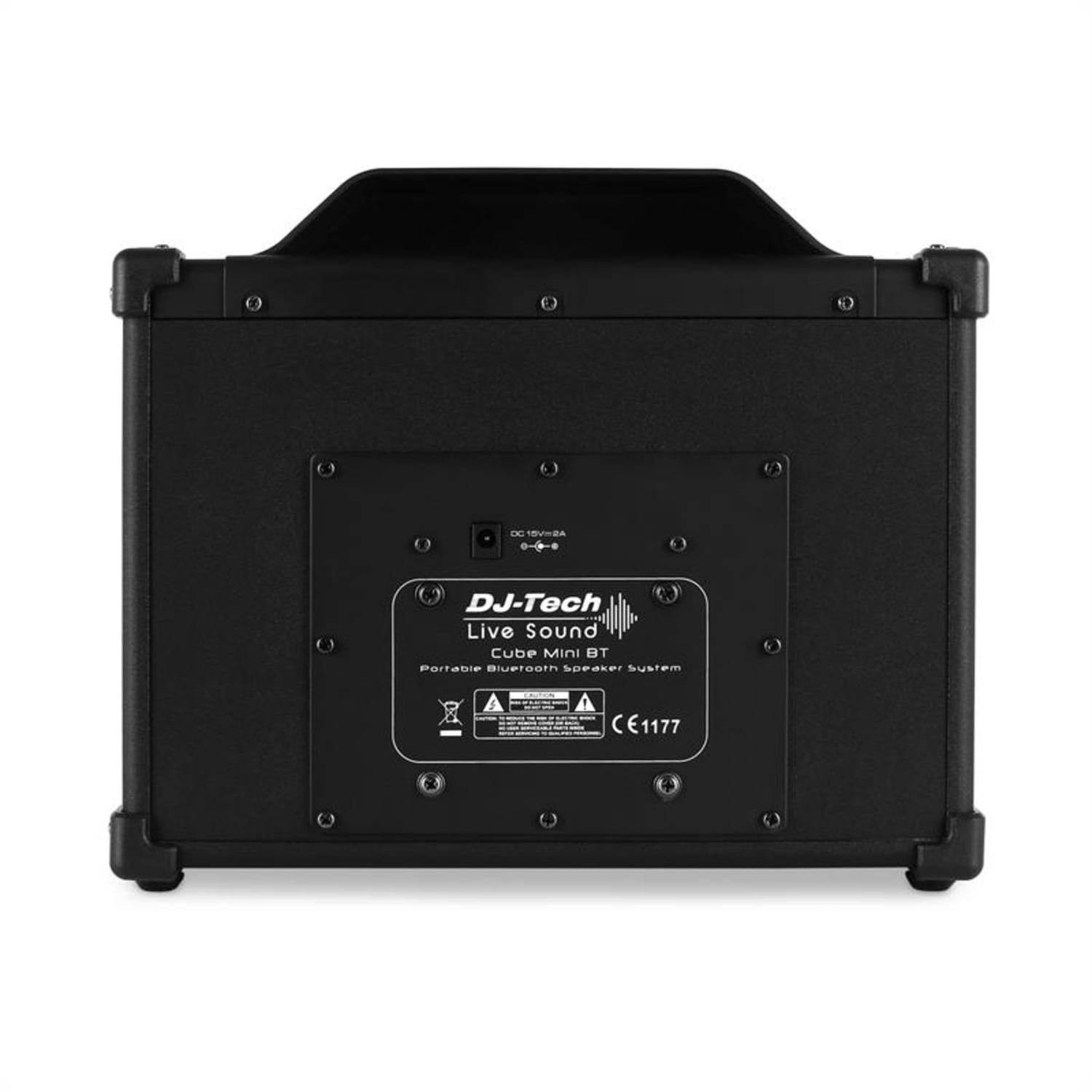 Mini Cube BT, hordozható PA hangfal, bluetooth, USB, AUX, fekete 