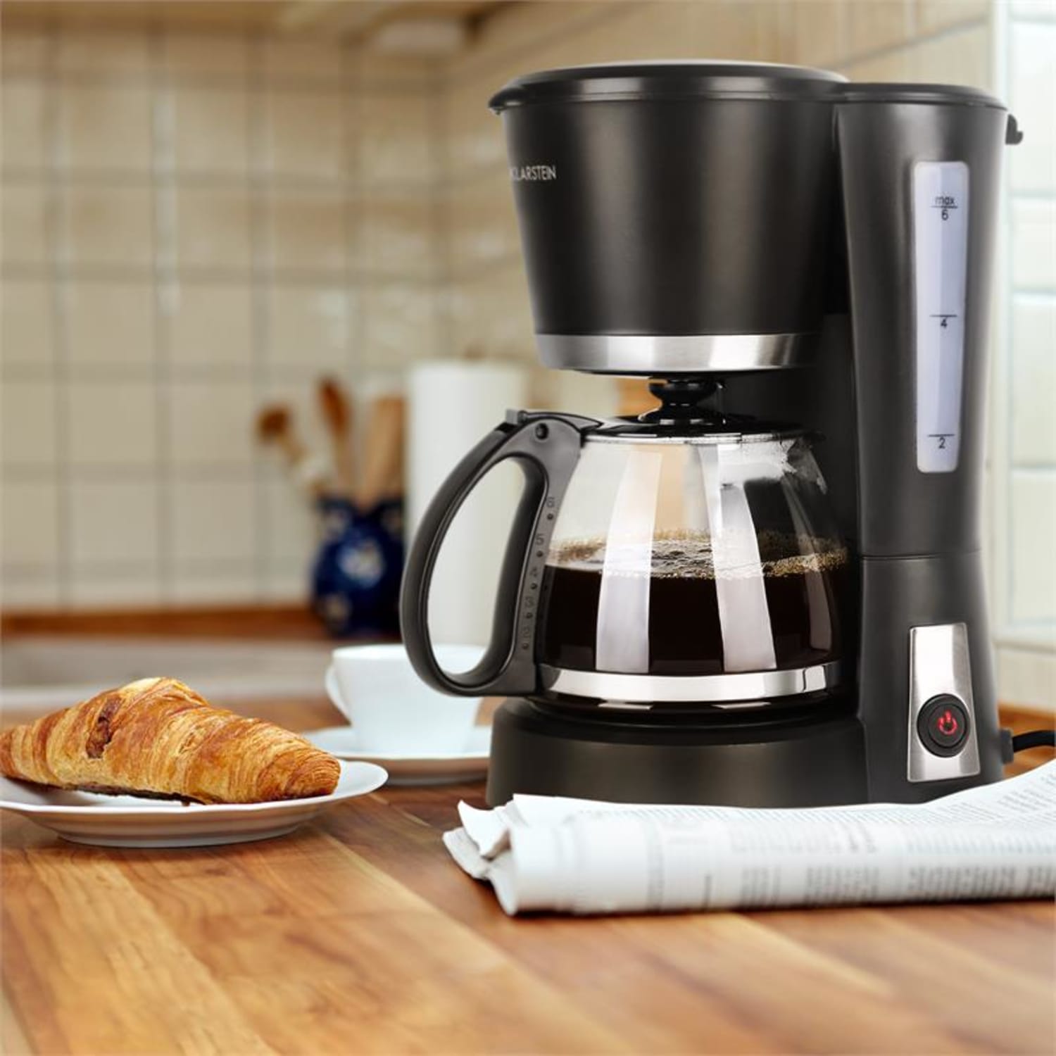 Klarstein Minibarista, 550 W, 0,6 l, kuhalnik za kavo, črn 