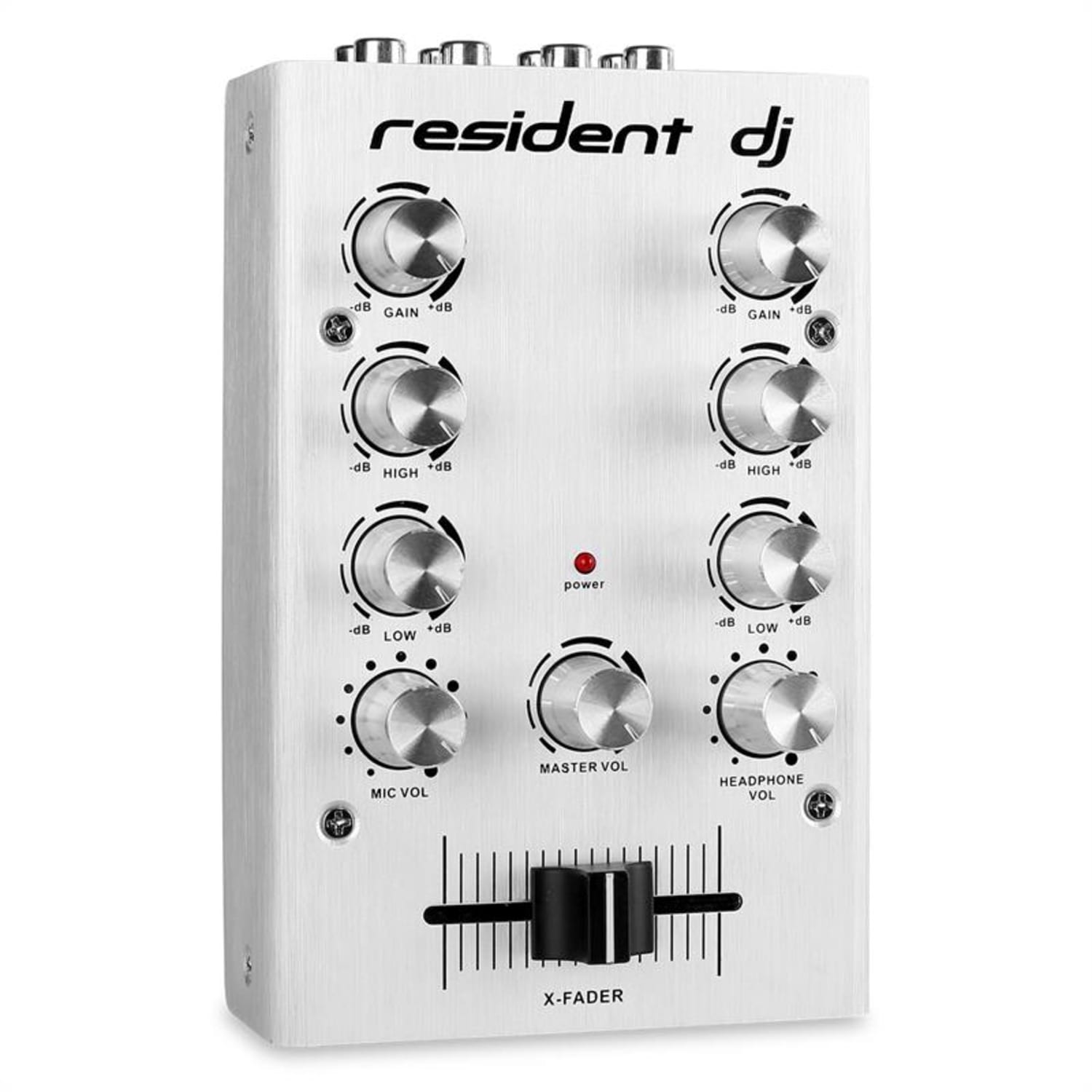 DJ pikknikk Mixer DJ 2 canaux -argent 