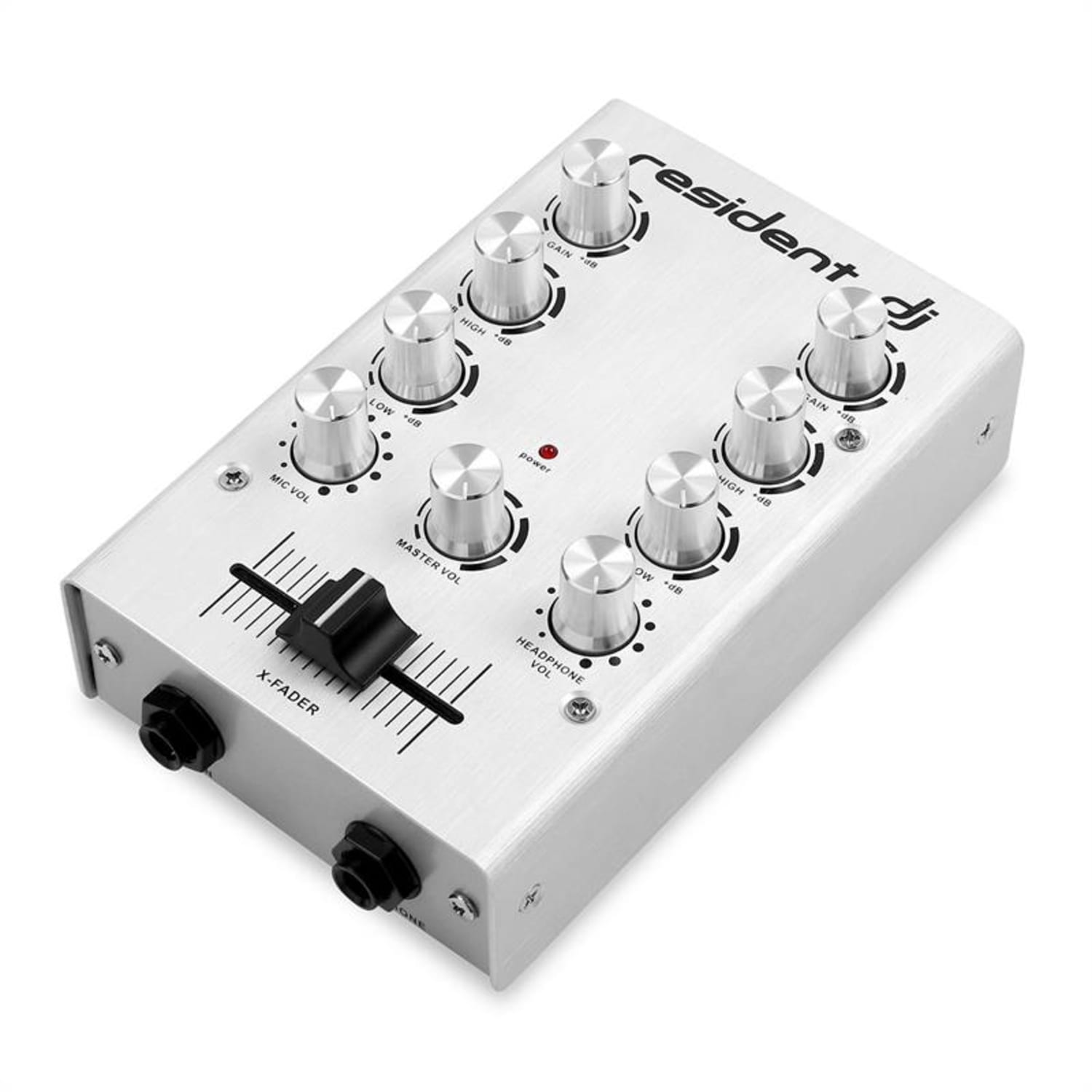 DJ pikknikk Mixer DJ 2 canaux -argent 