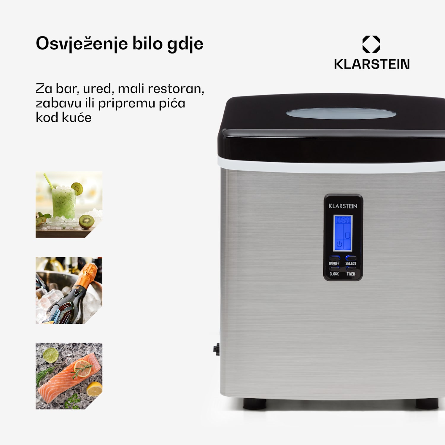 Mr. Black Frost Stroj za Led 150W Nehrđajući čelik Crna