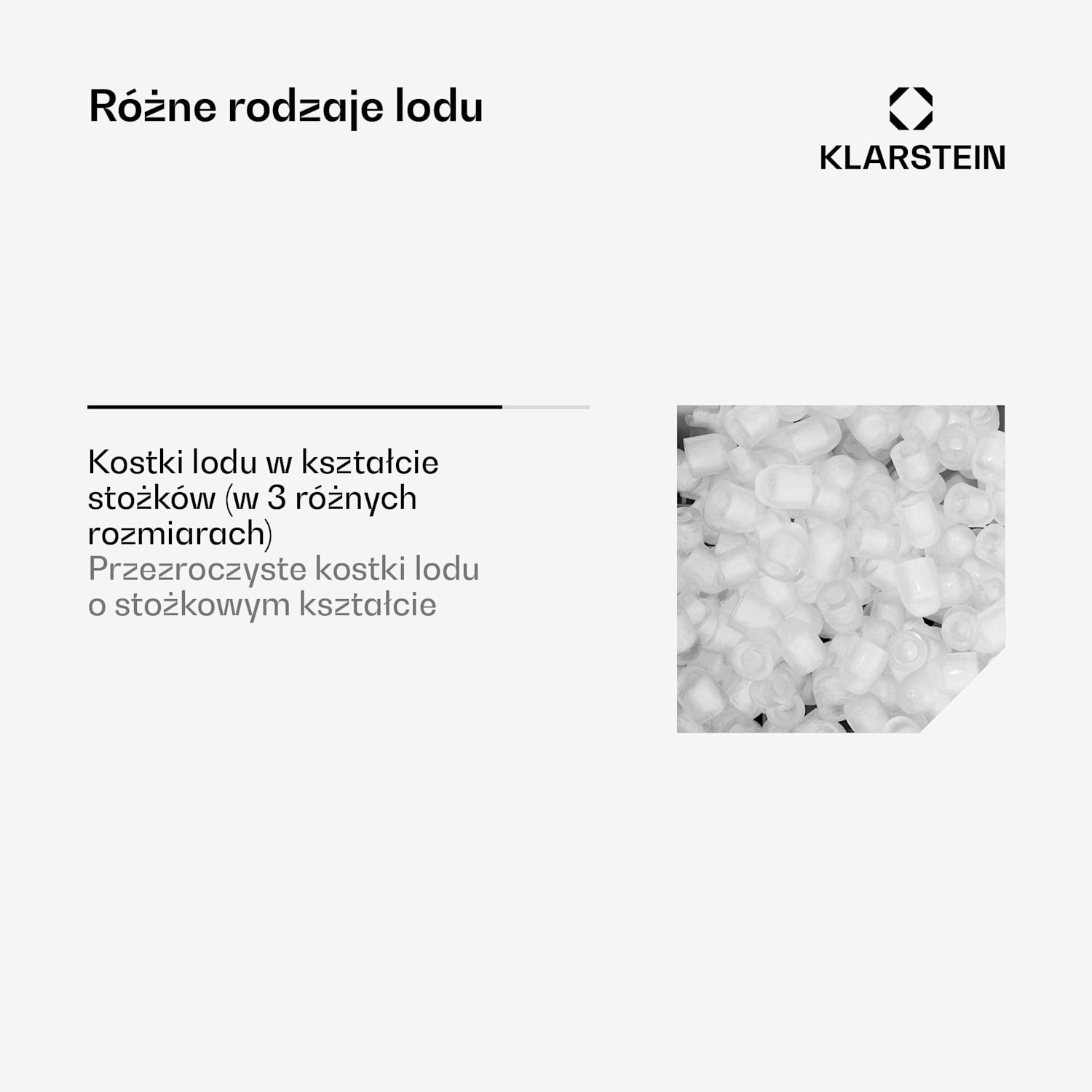 Kostkarka do lodu Mr. Black-Frost 150W stal szlach Czarny