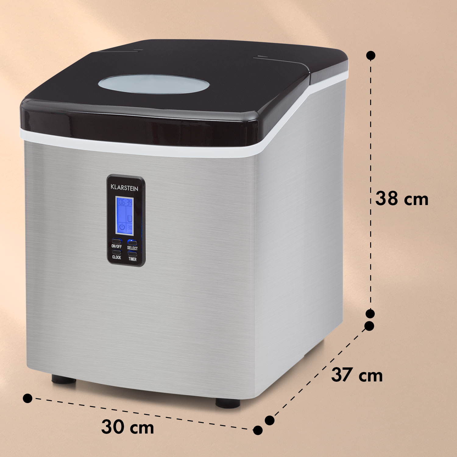 Mr. Black-Frost, jégkocka készítő, 150 W, jégkockagyártó Fekete