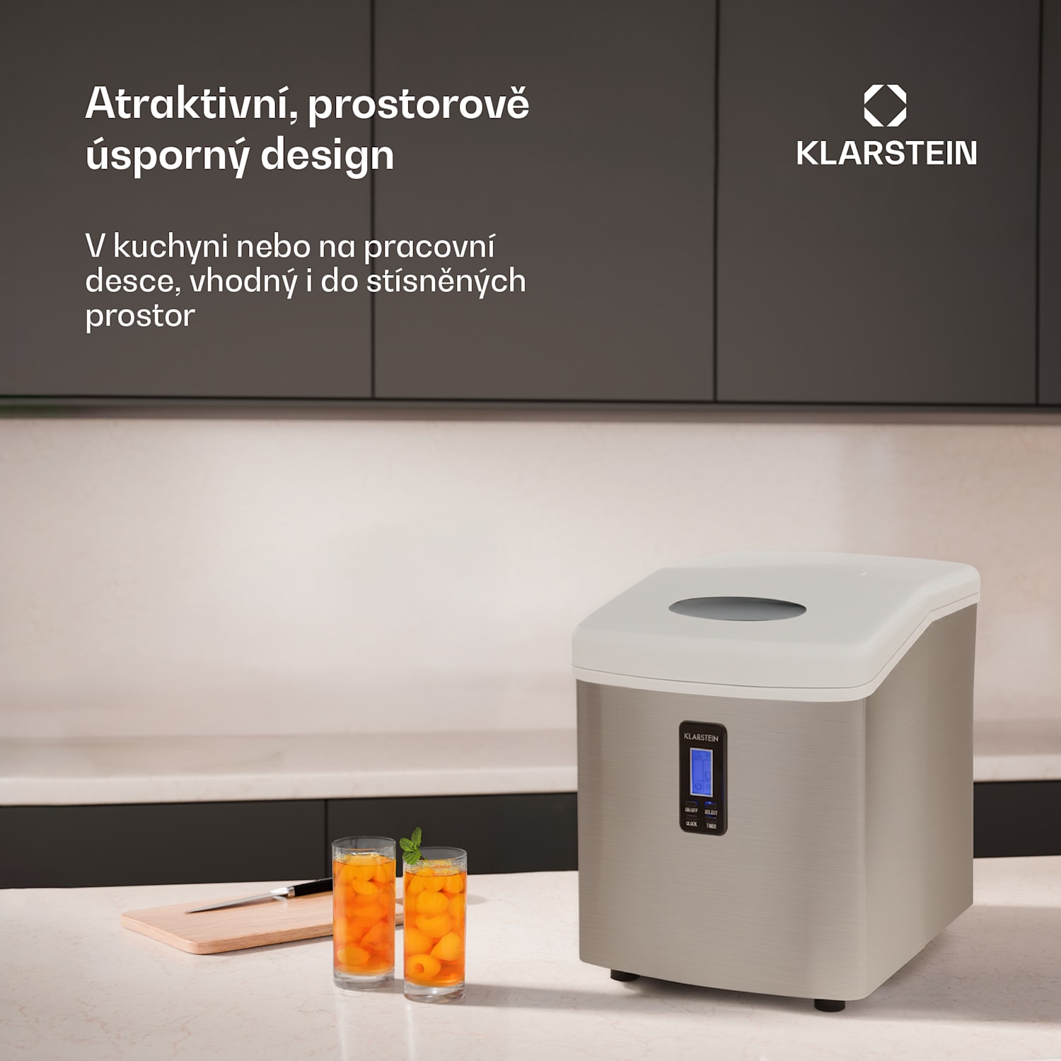 Mr. Silver-Frost, výrobník ledu, 150 W, stříbrný Bílá