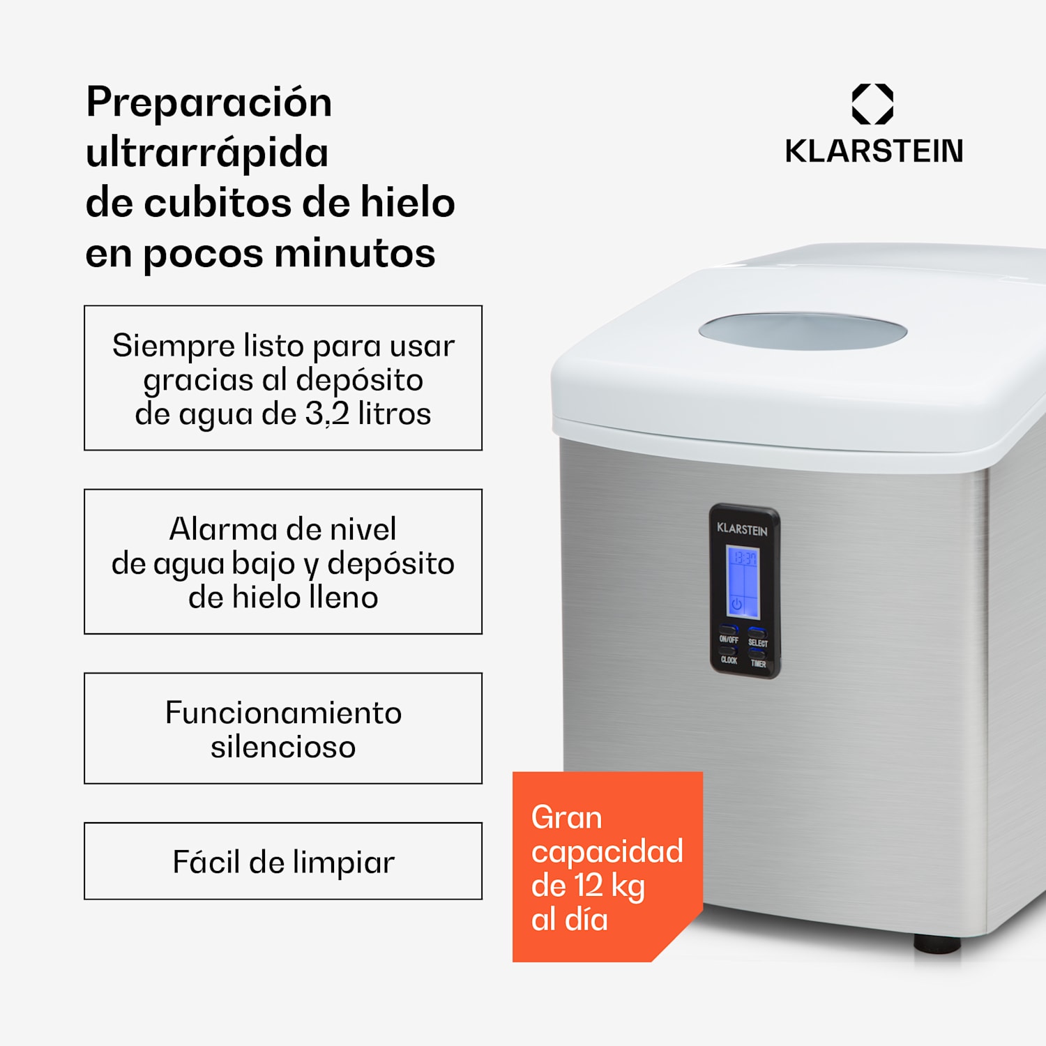 Mr.Silver-Frost - Máquina de hielo 150 W blanco Blanco