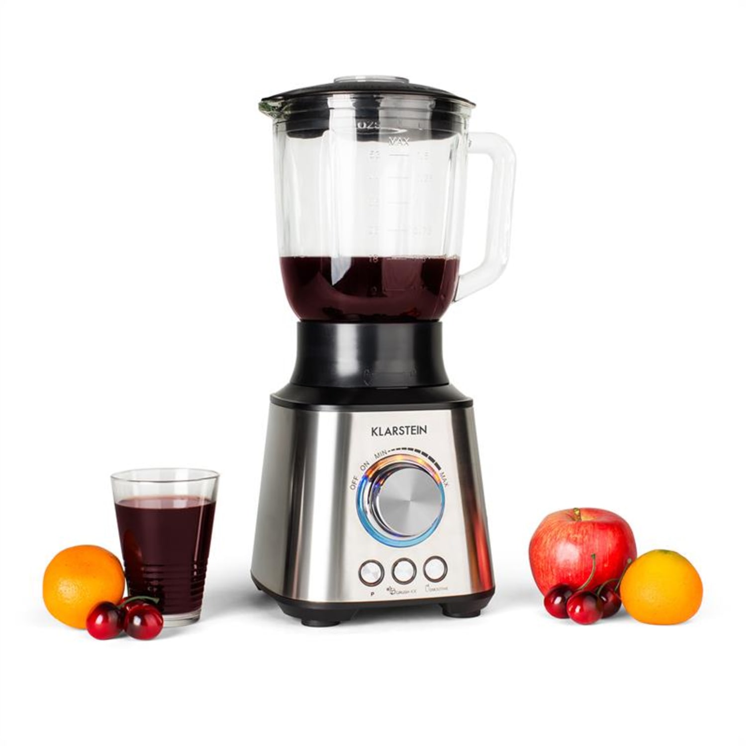 Klarstein Herakles, 1000 W, 1,5 liter, asztali mixer, rozsdamentes acél Ezüst