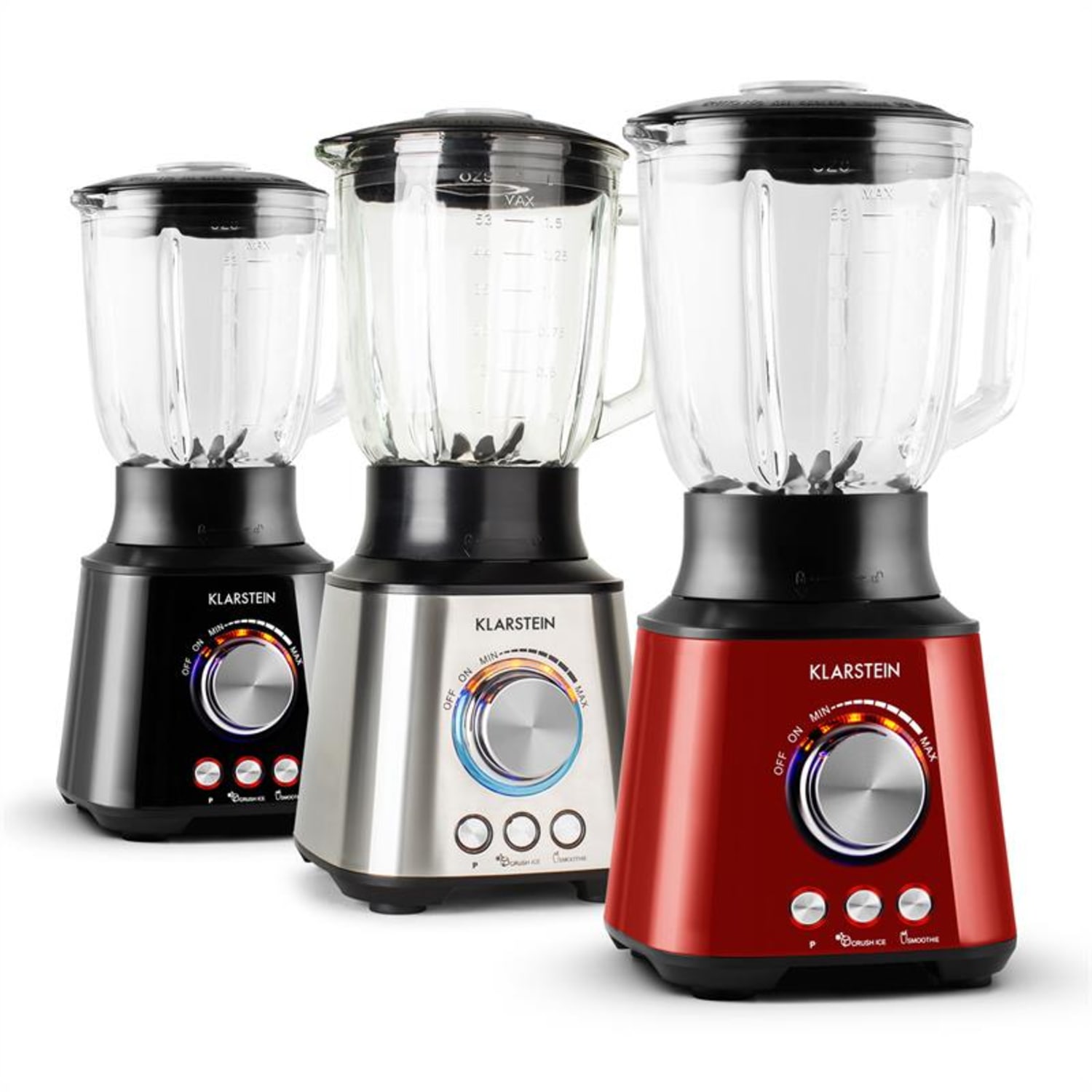 Klarstein Herakles, 1000 W, 1,5 liter, asztali mixer, rozsdamentes acél Ezüst