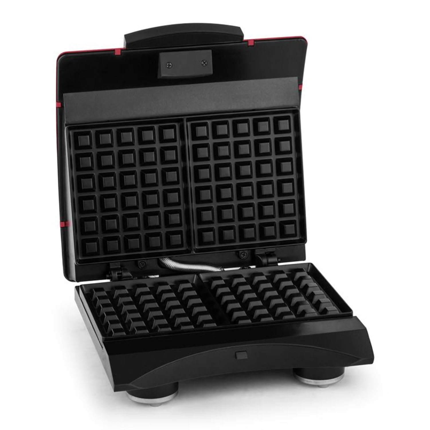 Klarstein SHU3-WAFFLE-BUDDY-R, 700 W, 2 ploče, nehrđajući čelik, toster za vafle, crveni Crvena