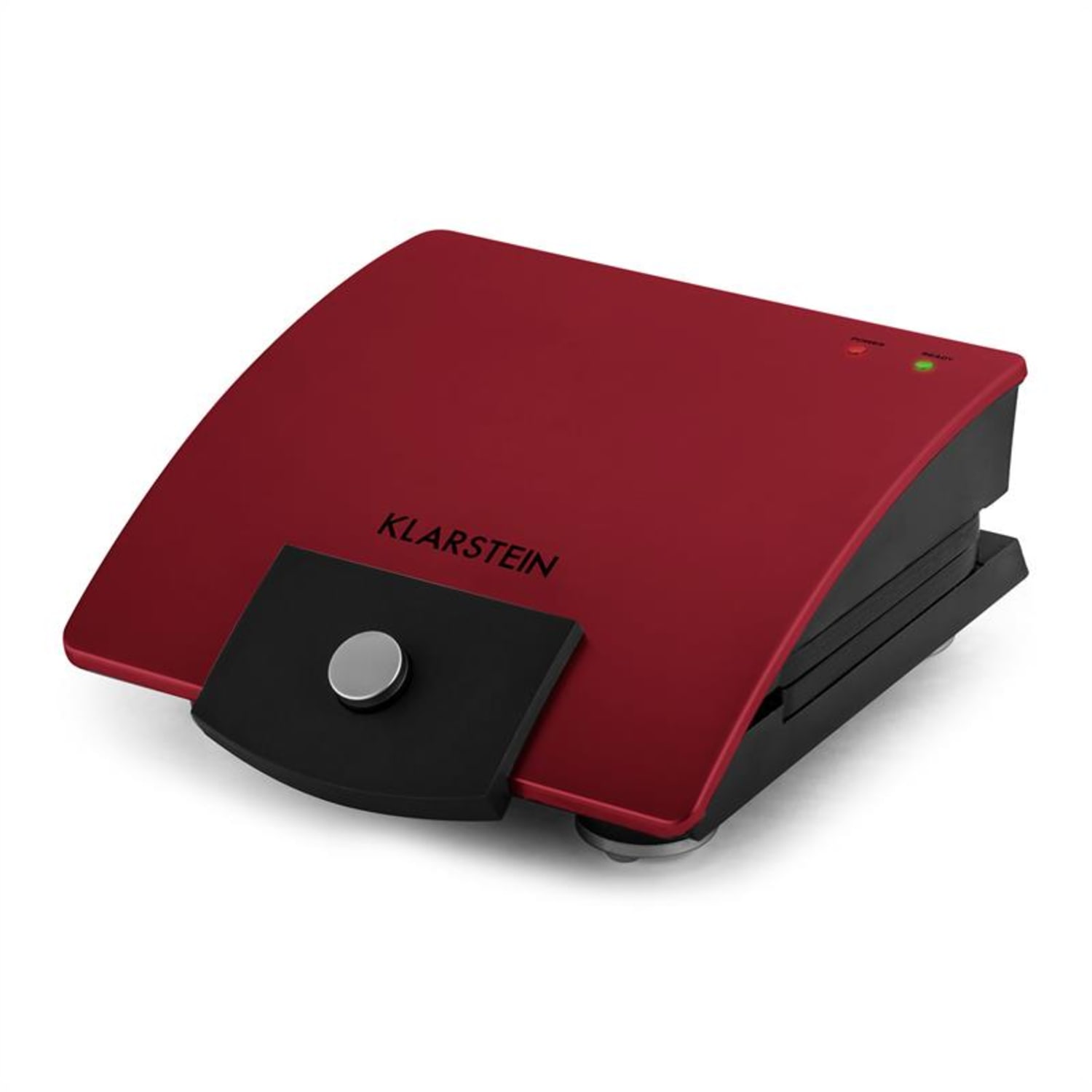 Klarstein SHU3-WAFFLE-BUDDY-R, 700 W, 2 ploče, nehrđajući čelik, toster za vafle, crveni Crvena