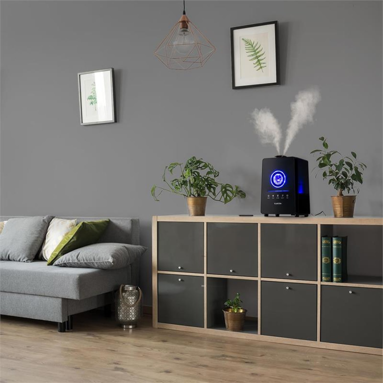 Umidificator Digital Monaco Ultrasonic, negru Negru