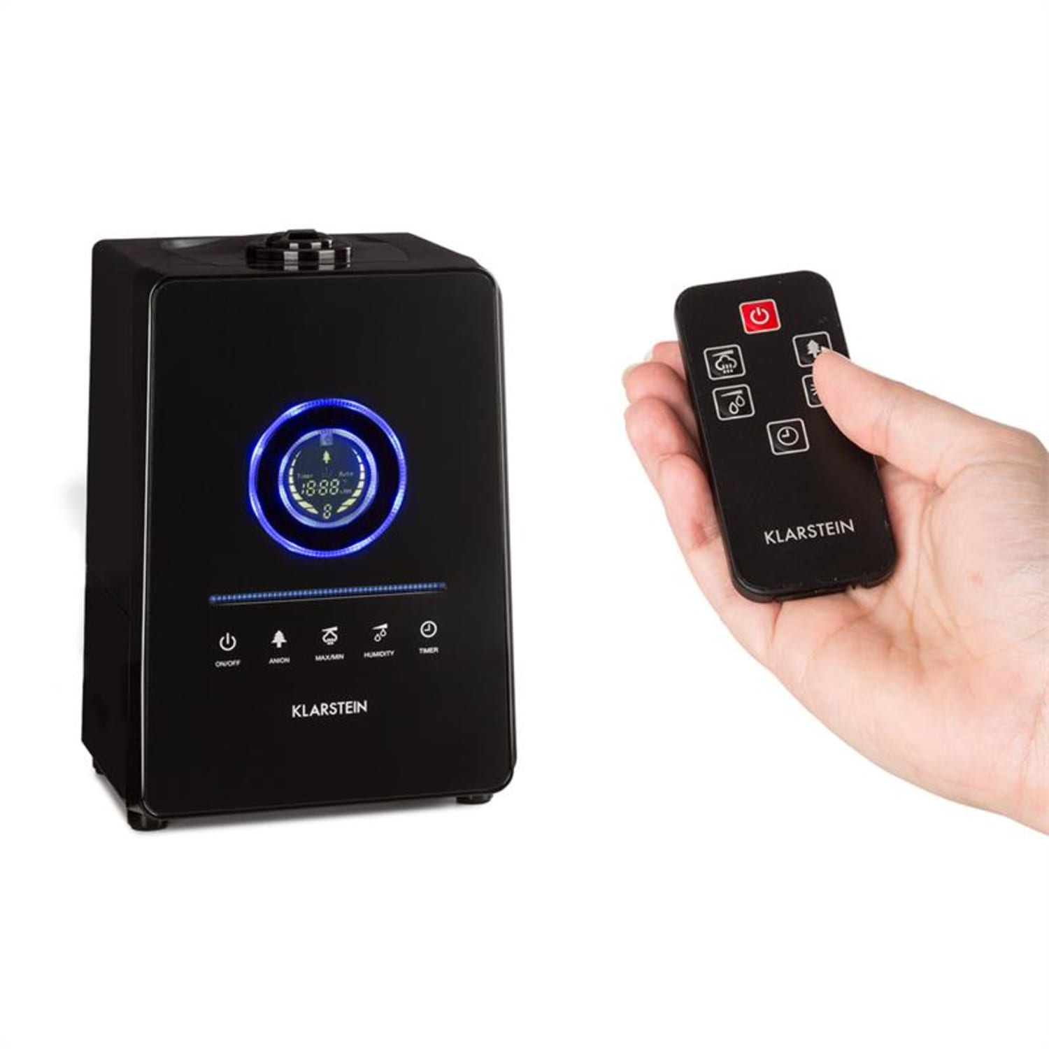 Umidificator Digital Monaco Ultrasonic, negru Negru