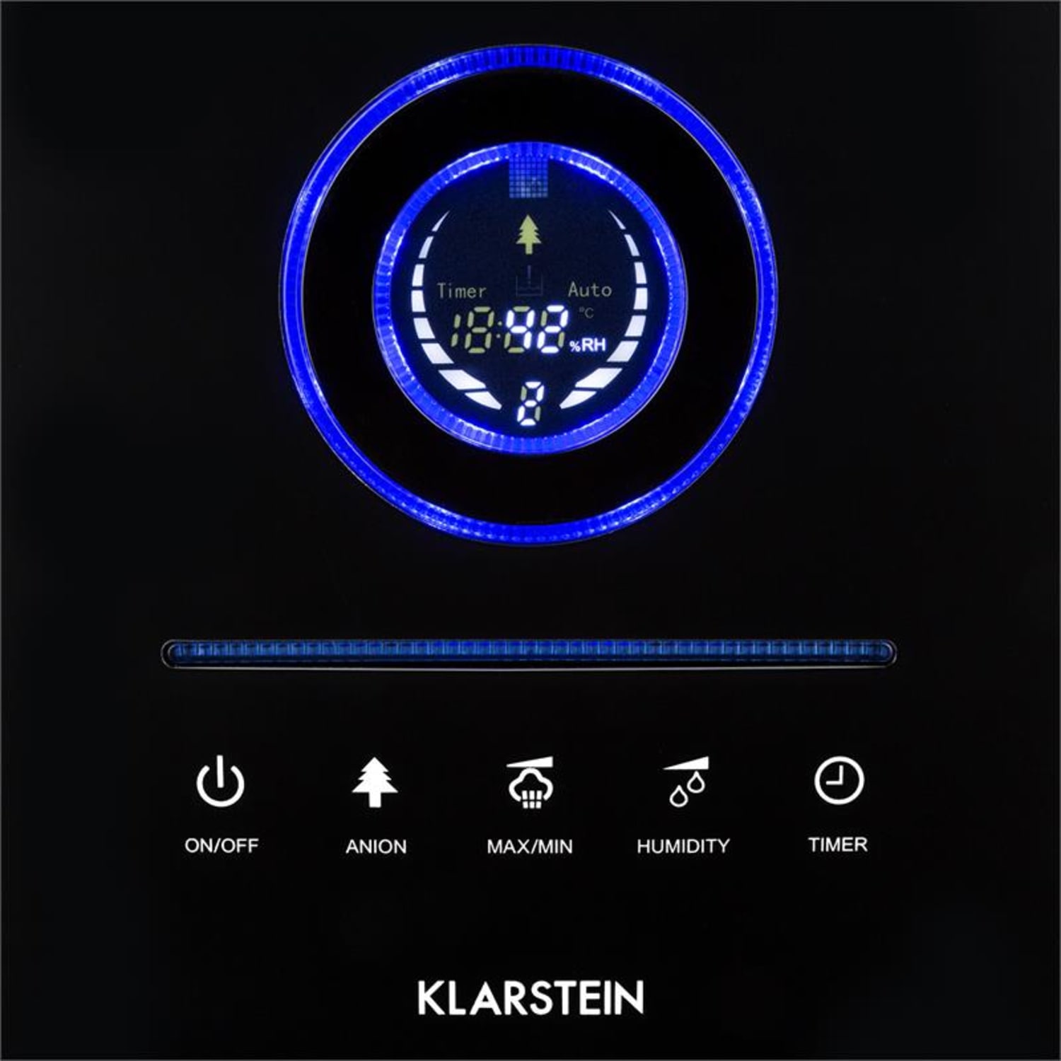 Monaco Digitalni Ultrazvočni Vlažilec zraka - črn Črna