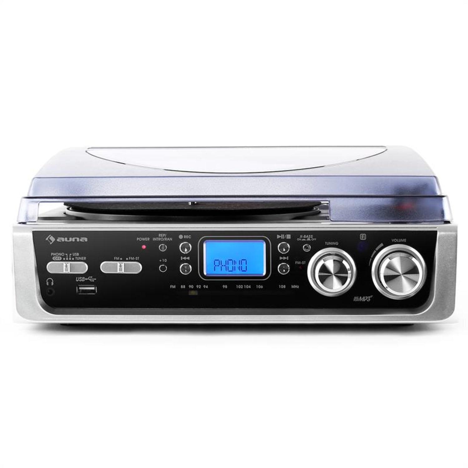 TT-196E - Tocadiscos USB MP3 AM/FM 