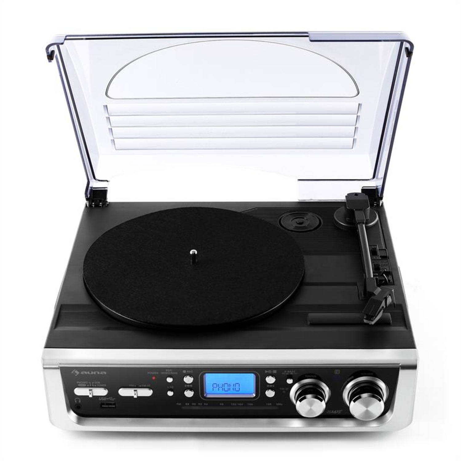 TT-196E - Tocadiscos USB MP3 AM/FM 