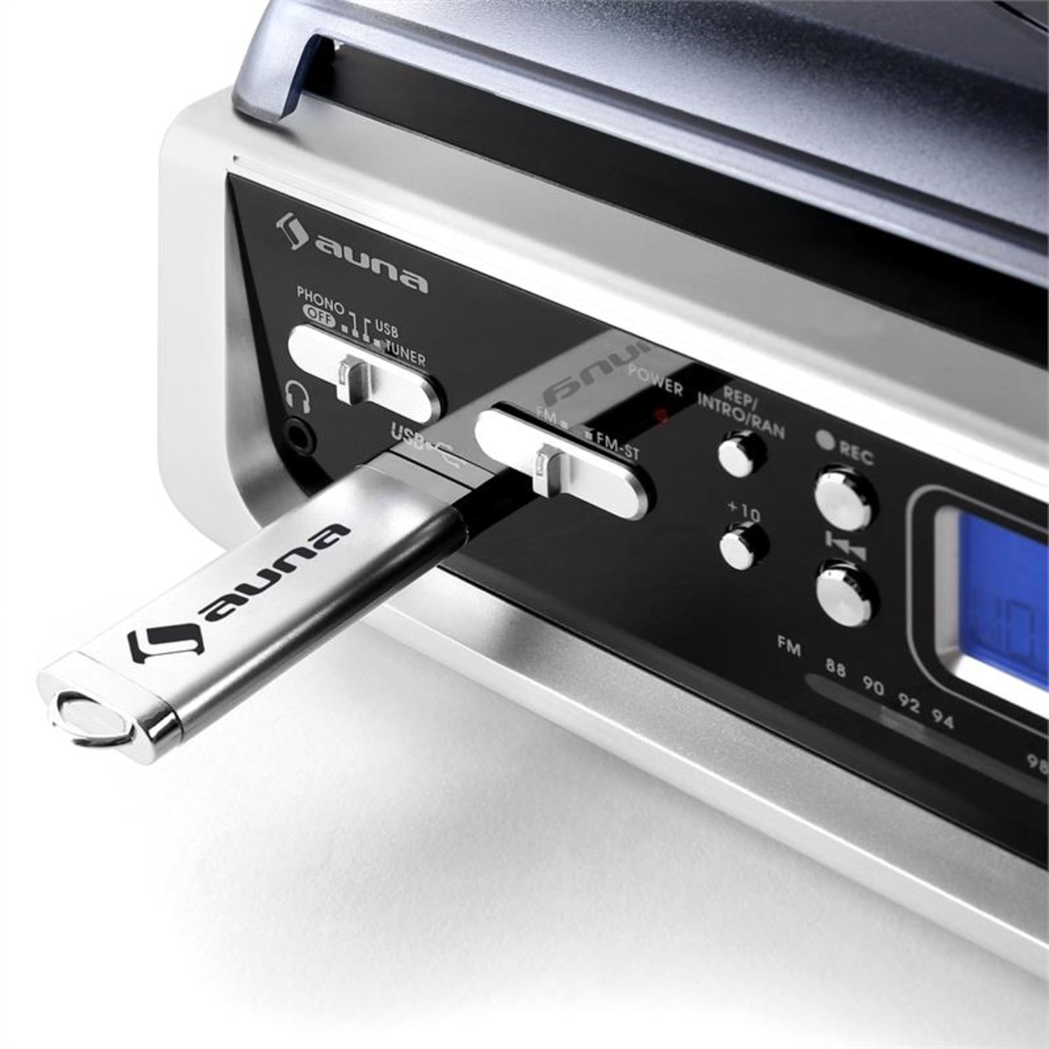 TT-196E - Tocadiscos USB MP3 AM/FM 
