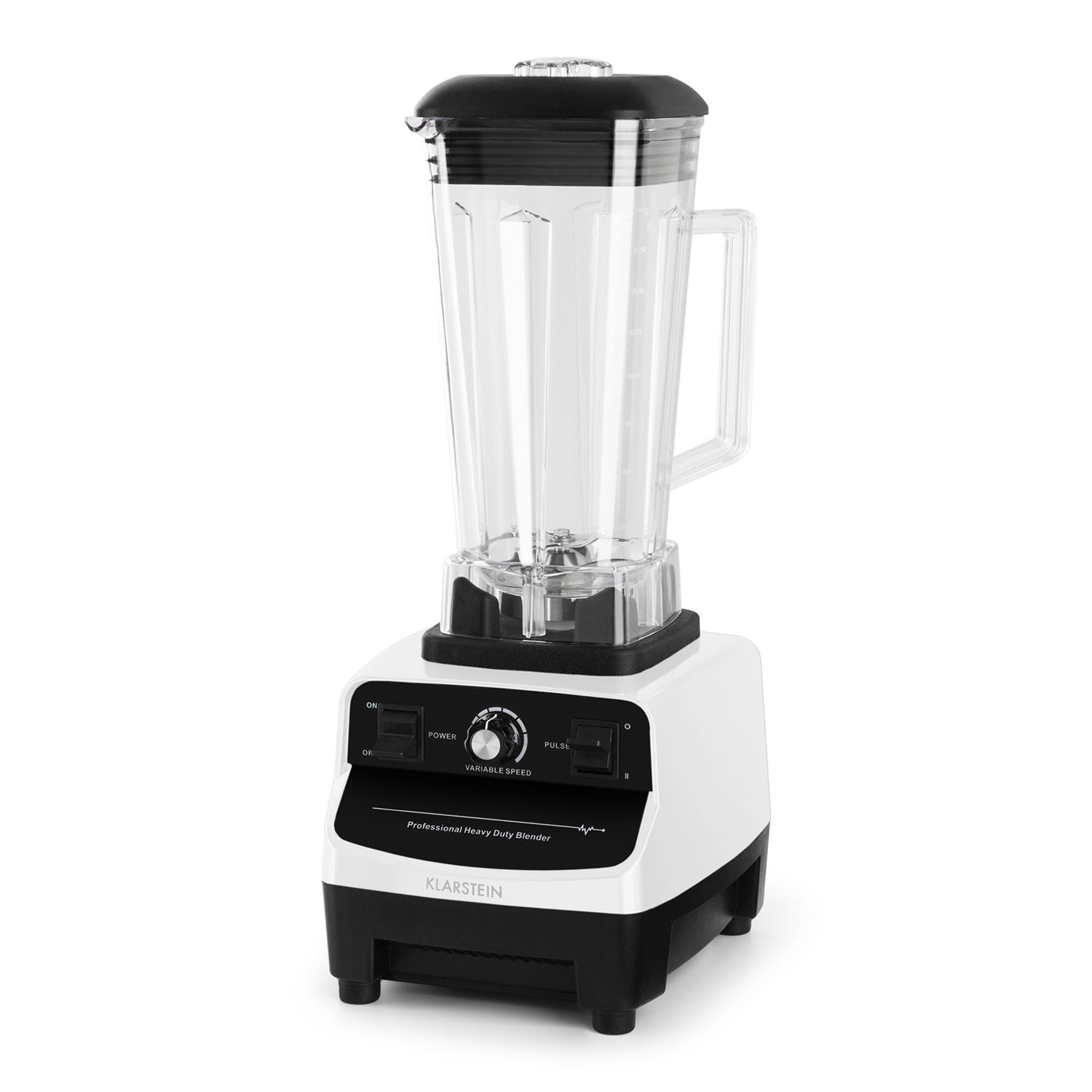 Klarstein Herakles 3G asztali mixer, 1500 W, 2 liter, zöld smoothie, BPA mentes, fehér Fehér