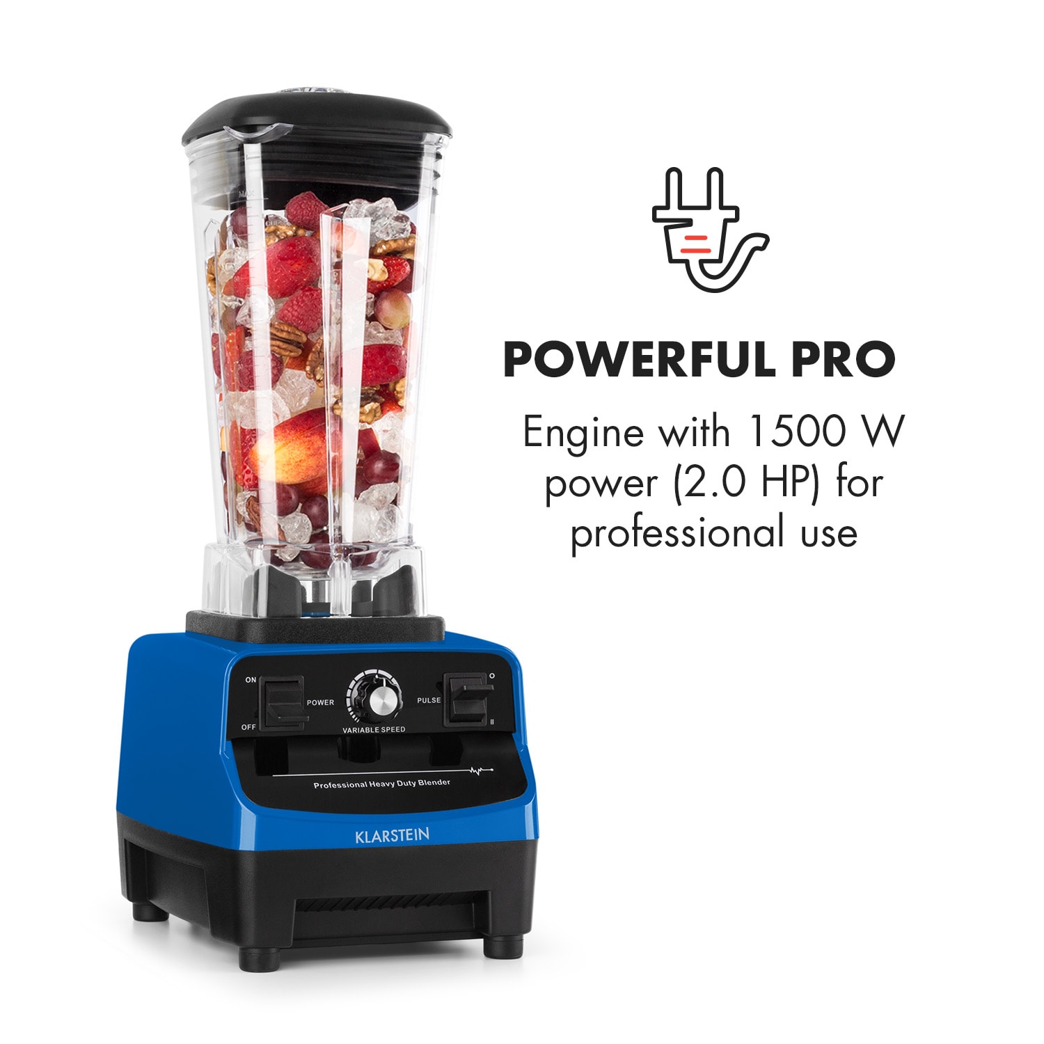 Herakles-3G, 1500 W, mixer, 2 l, kék Kék