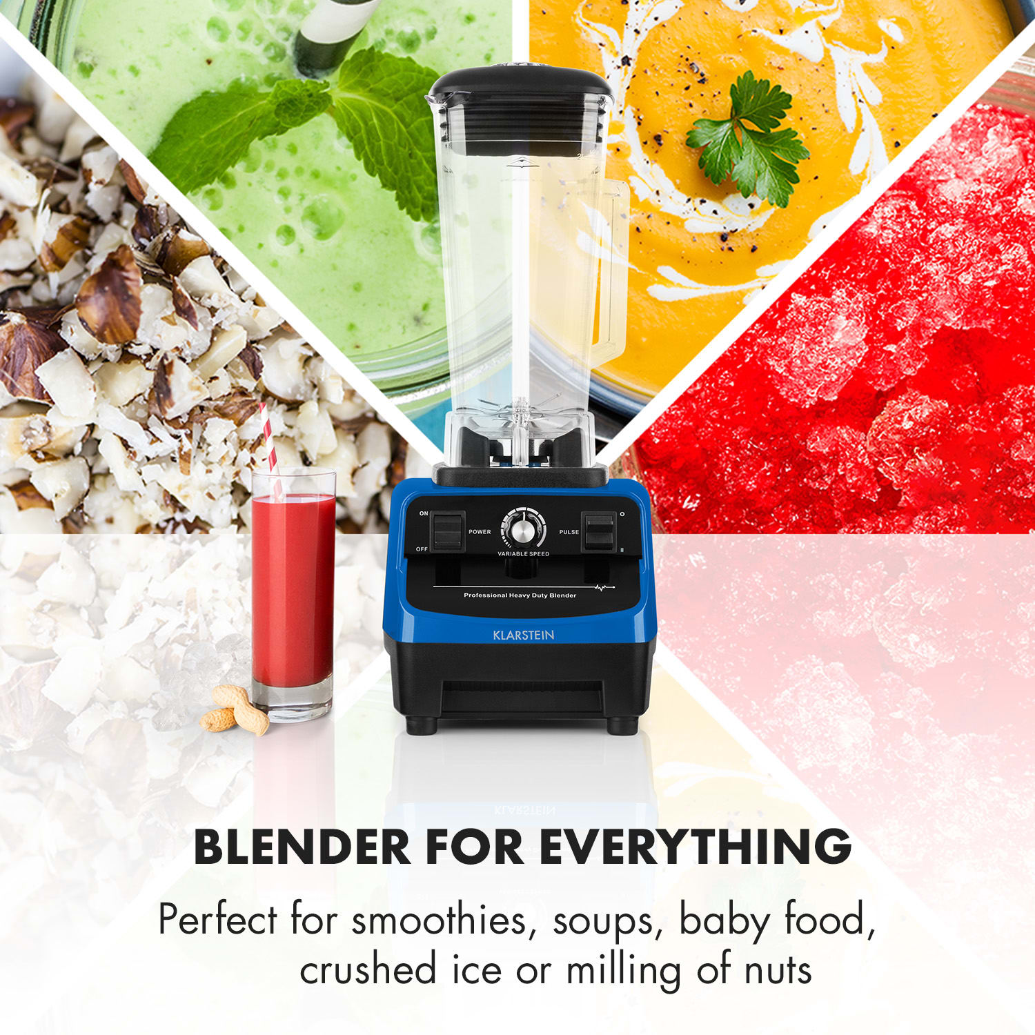 Herakles-3G, 1500 W, mixer, 2 l, kék Kék