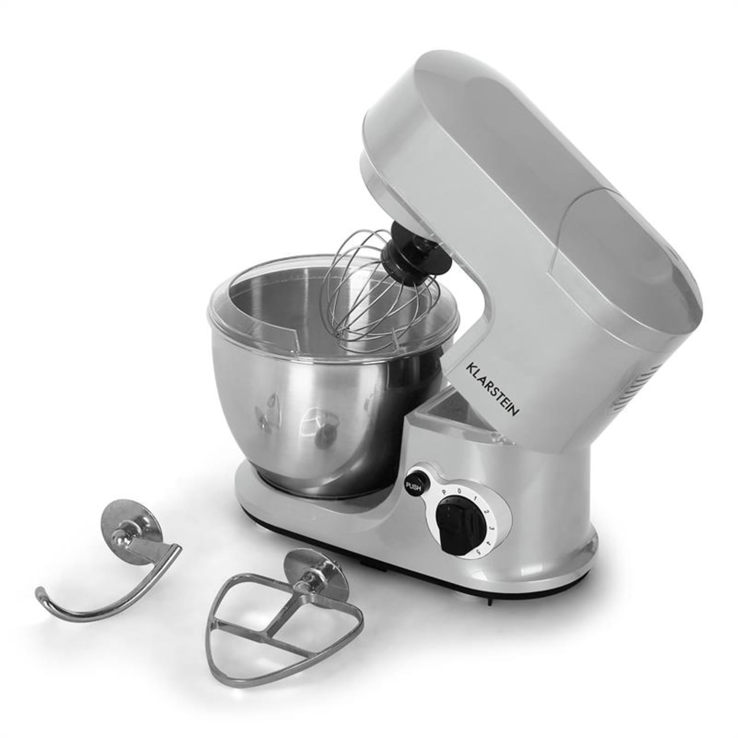 Klarstein TK2-Carina argentea, 800 W, kuhinjski aparat, 4 l, srebrni Srebro